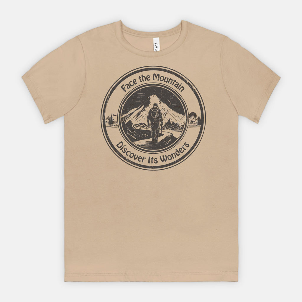 Face the Mountain Discover Its Wonders Adventure T-Shirt