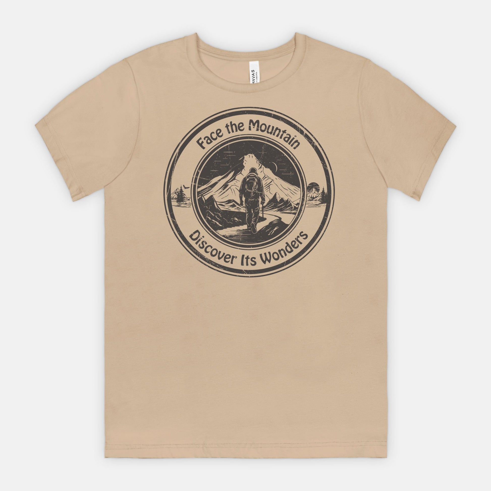 Face the Mountain Discover Its Wonders Adventure T-Shirt