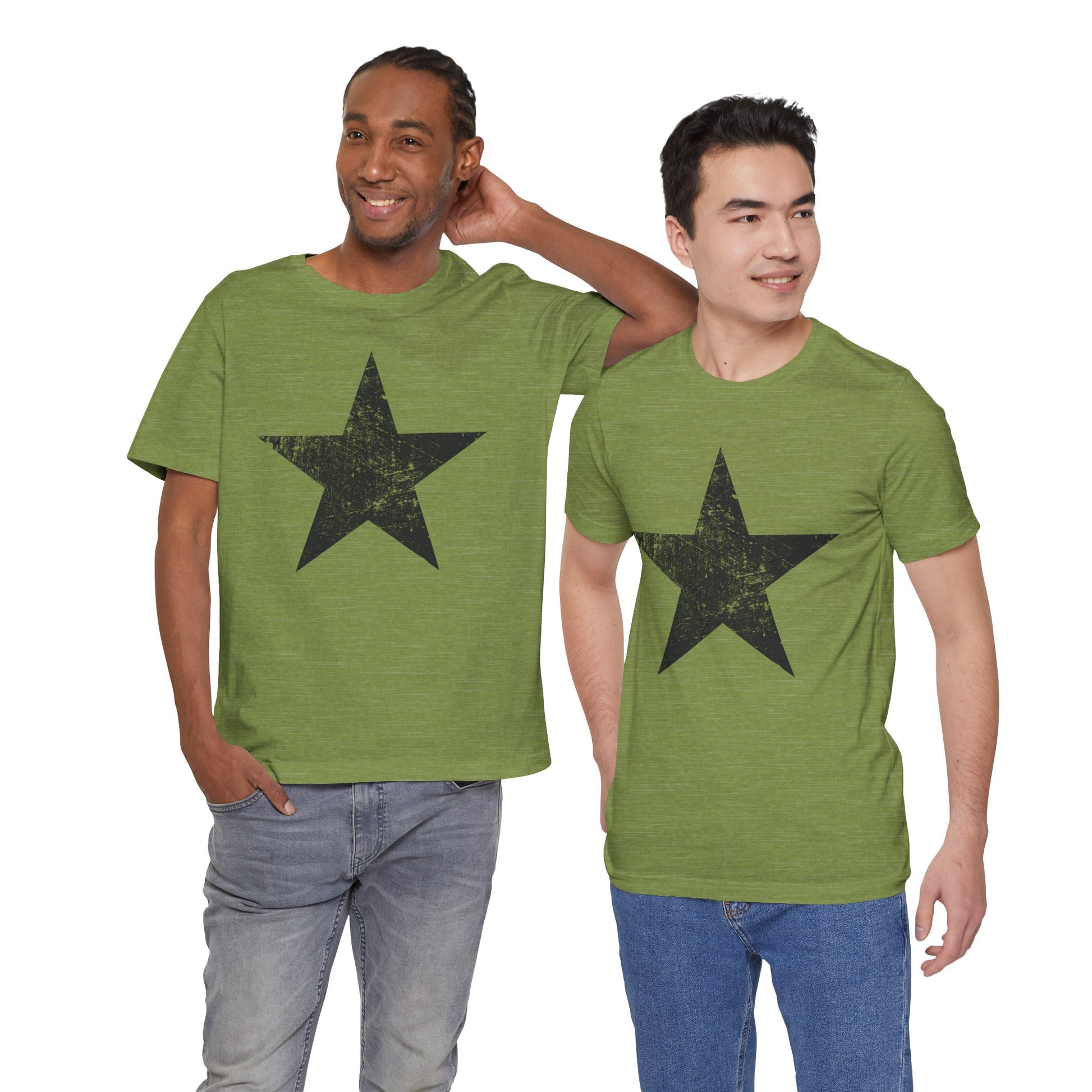 Black Distressed Star