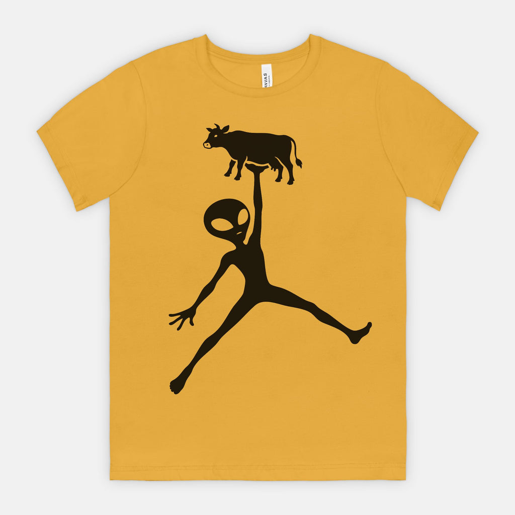 Alien Cow Abduction Graphic Tee