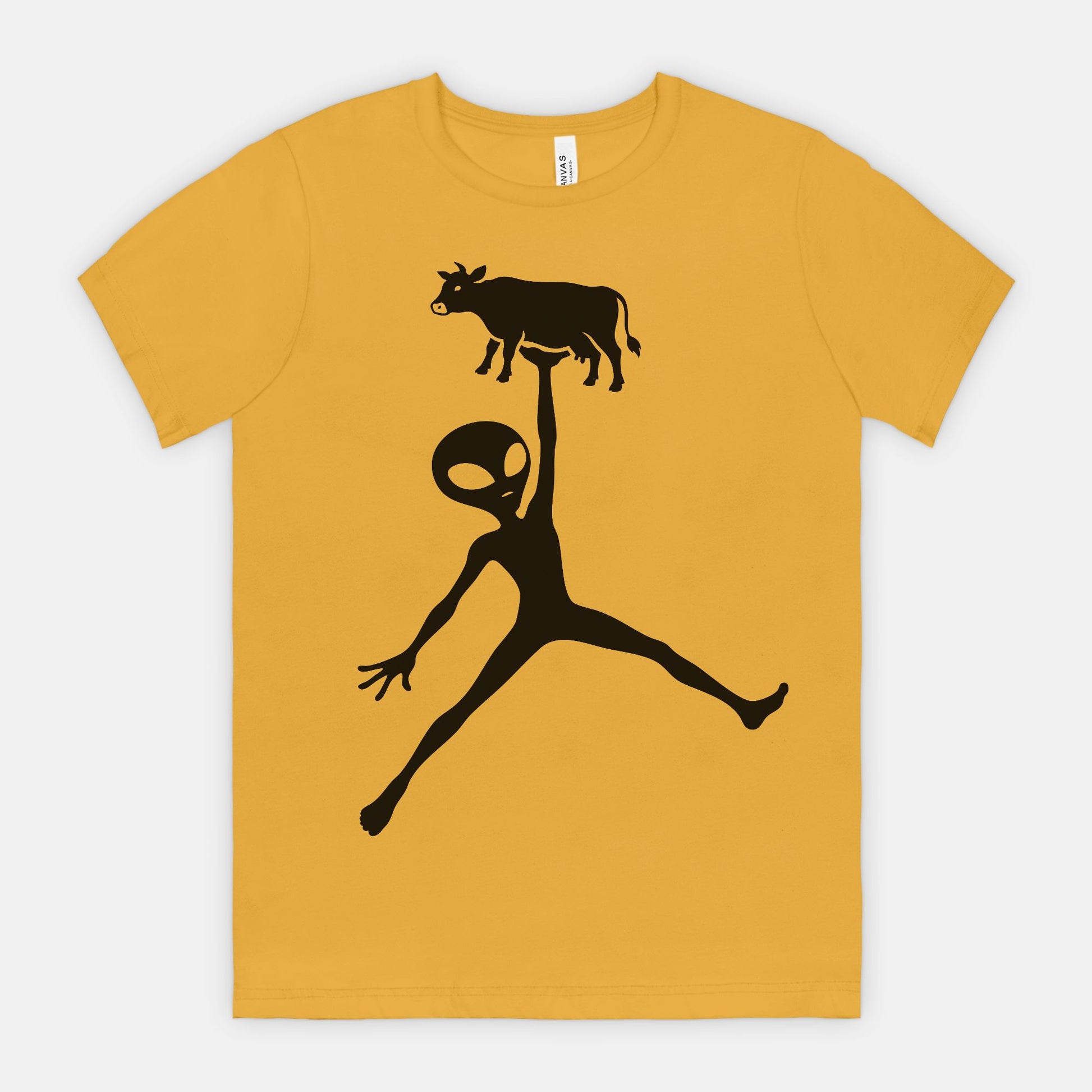 Alien Cow Abduction Graphic Tee
