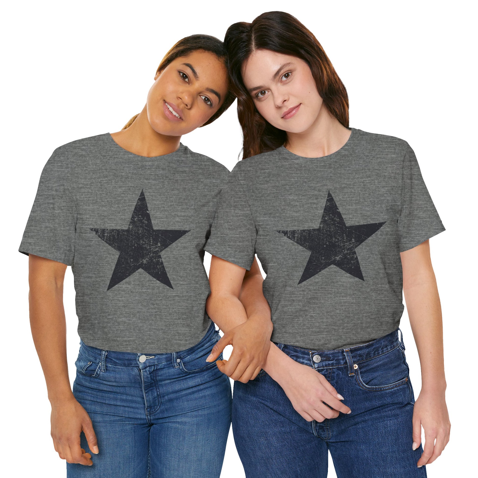 Black Distressed Star