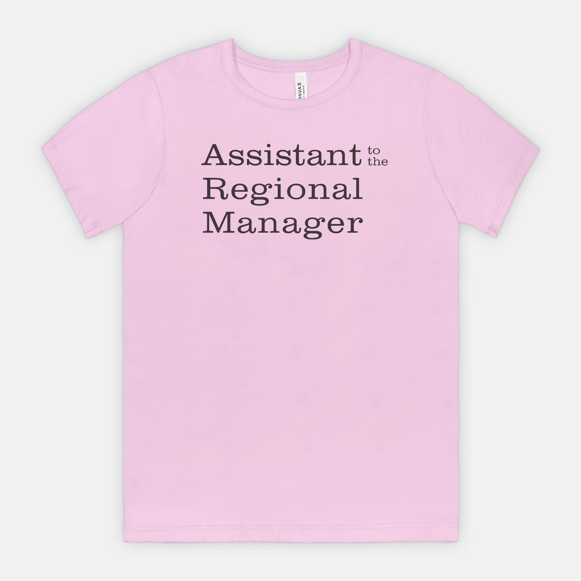 Assistant to the Regional Manager Tee - black text