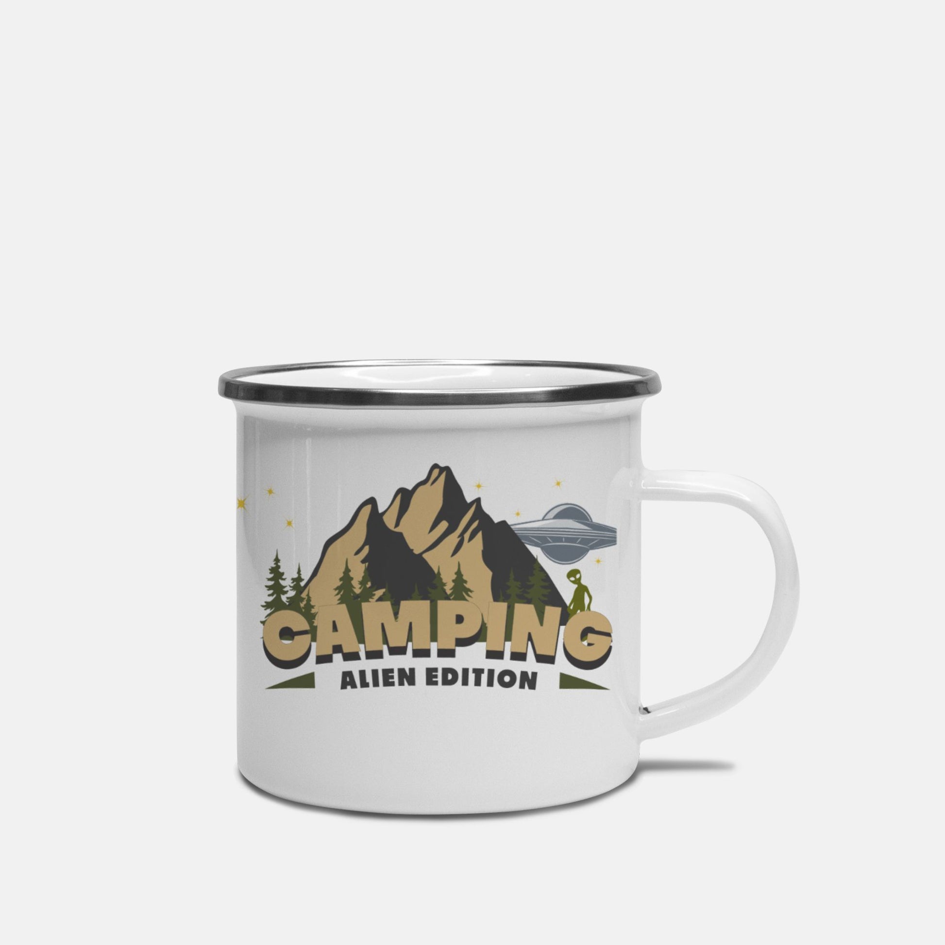 Camping Alien Edition Enamel Camp Mug