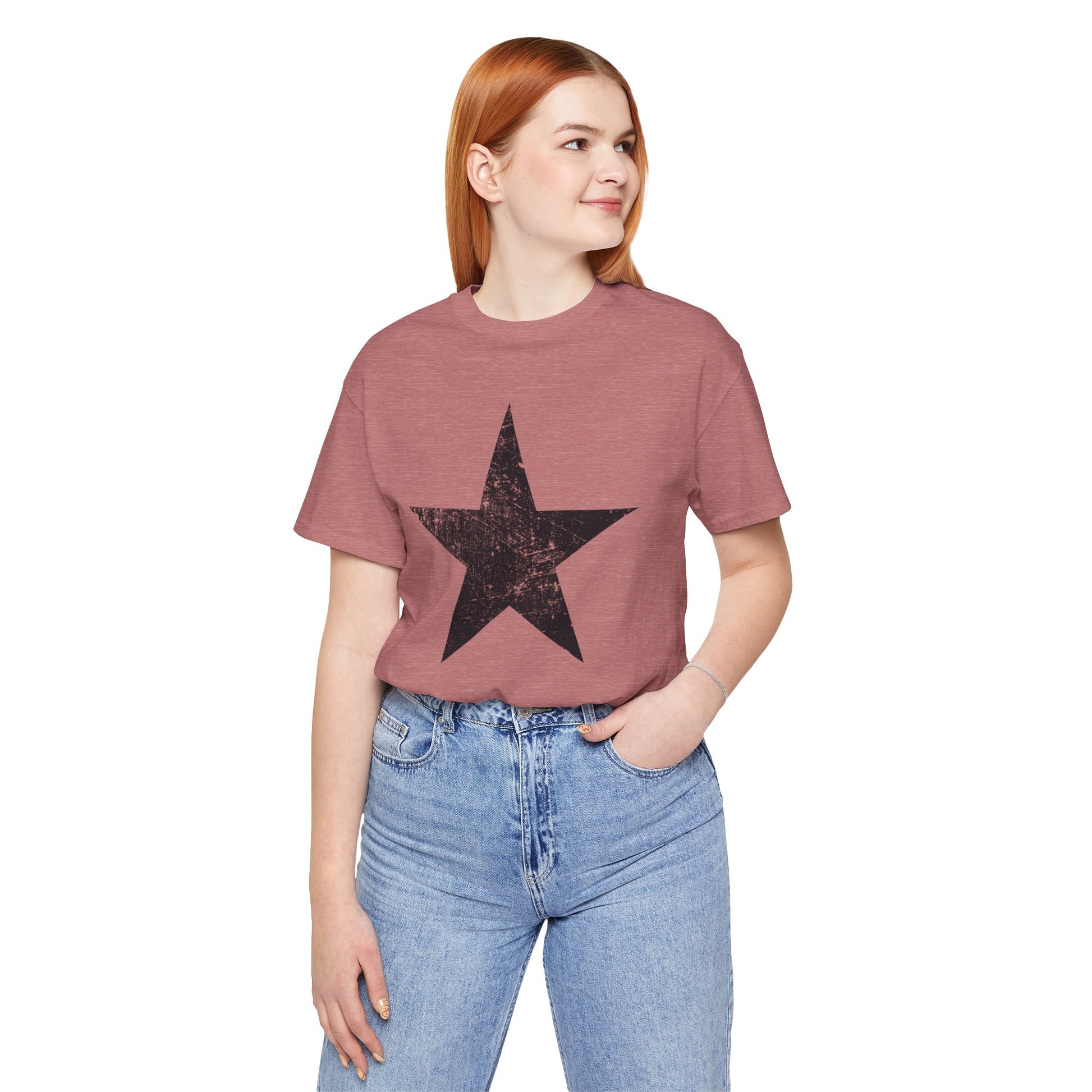 Black Distressed Star