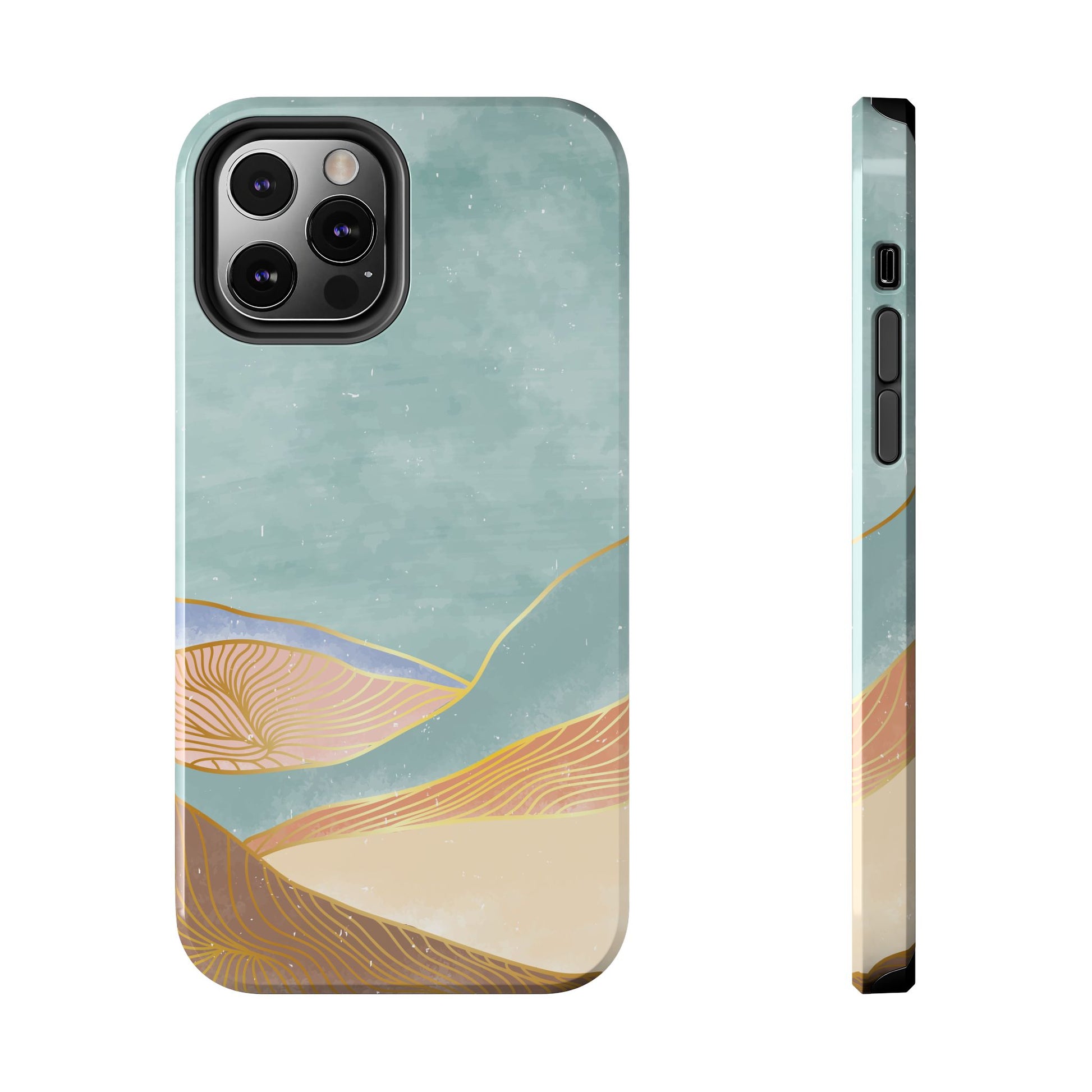 Soft Mist Abstract Mountain Cell Phone Case