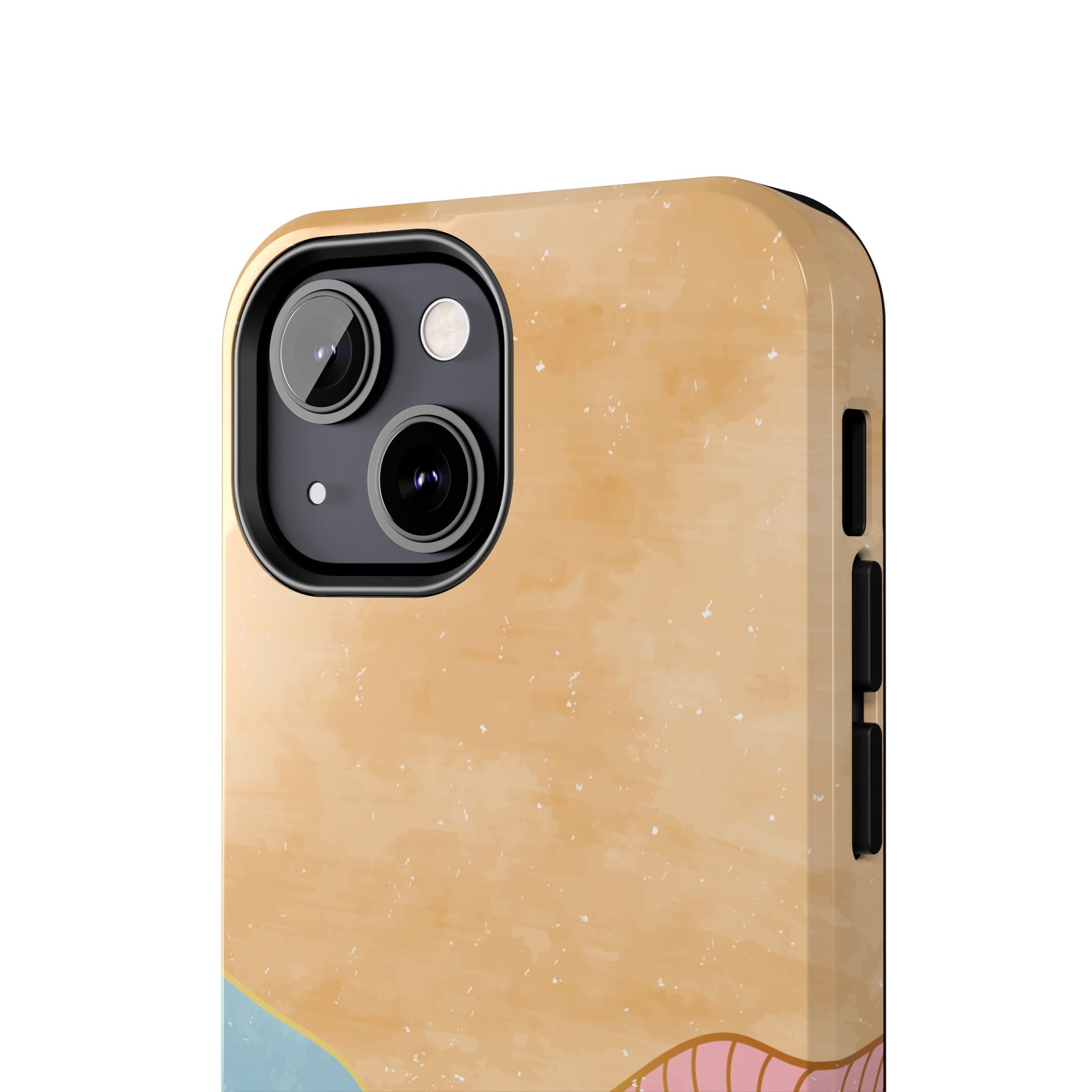Golden Horizon Abstract Mountain Phone Case