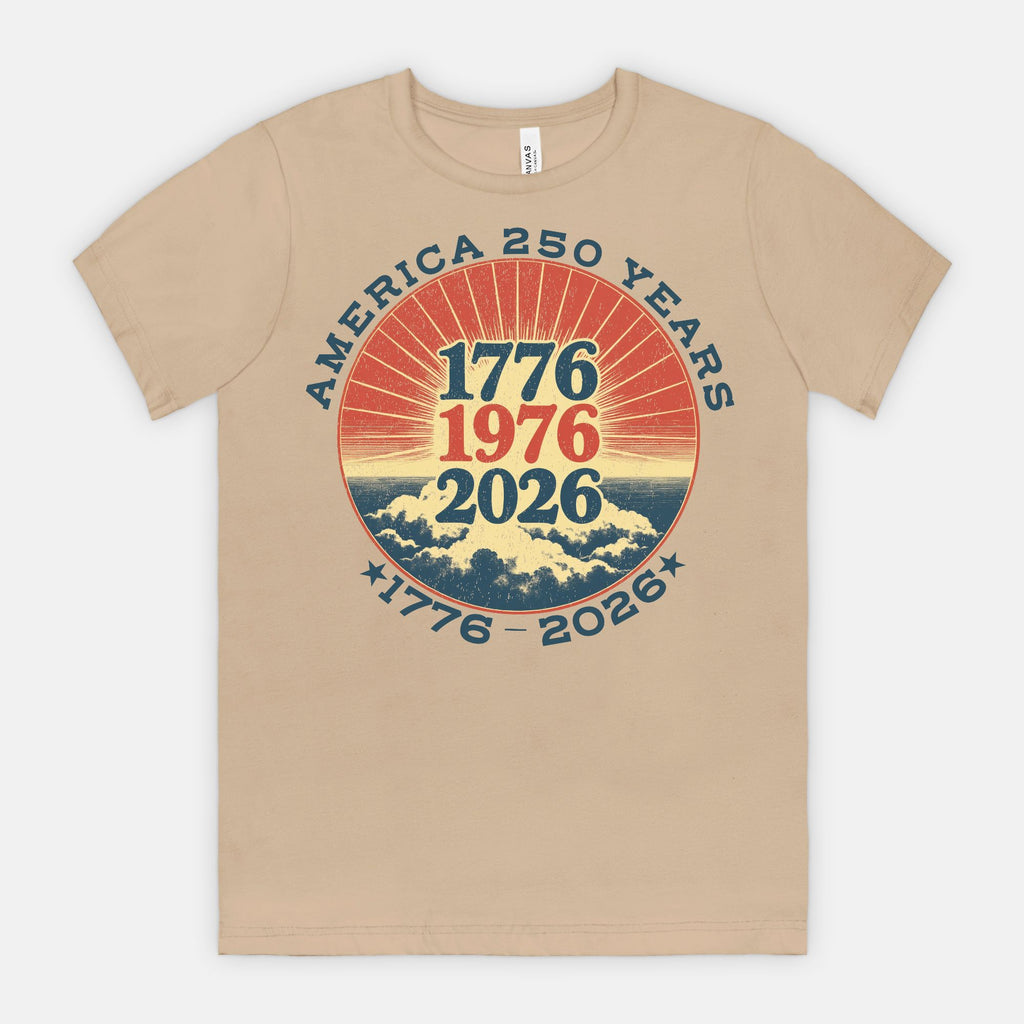 America 250 Years Shirt 1776 1976 2026 Patriotic Vintage T-Shirt USA Anniversary Chaos Collection