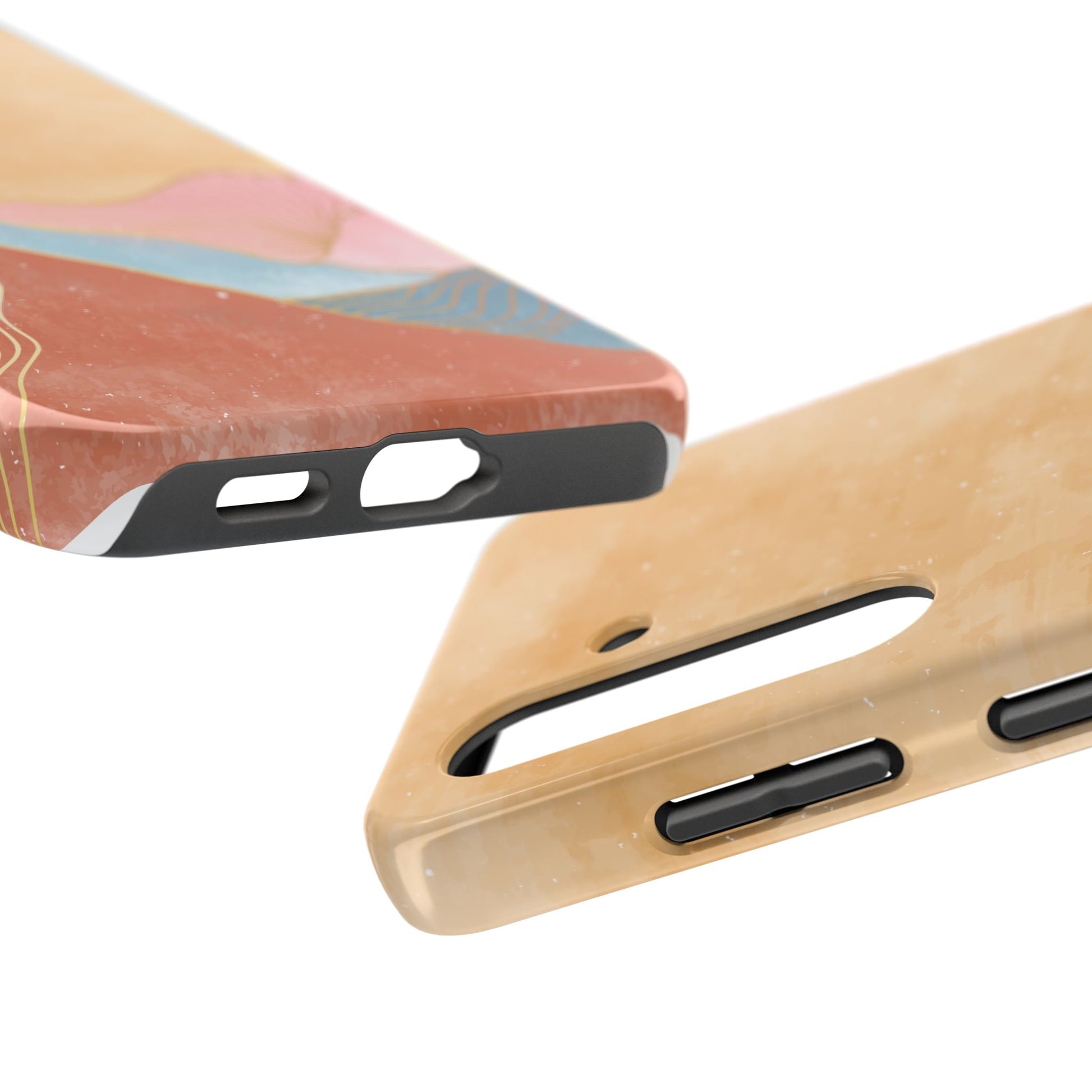 Golden Horizon Abstract Mountain Phone Case