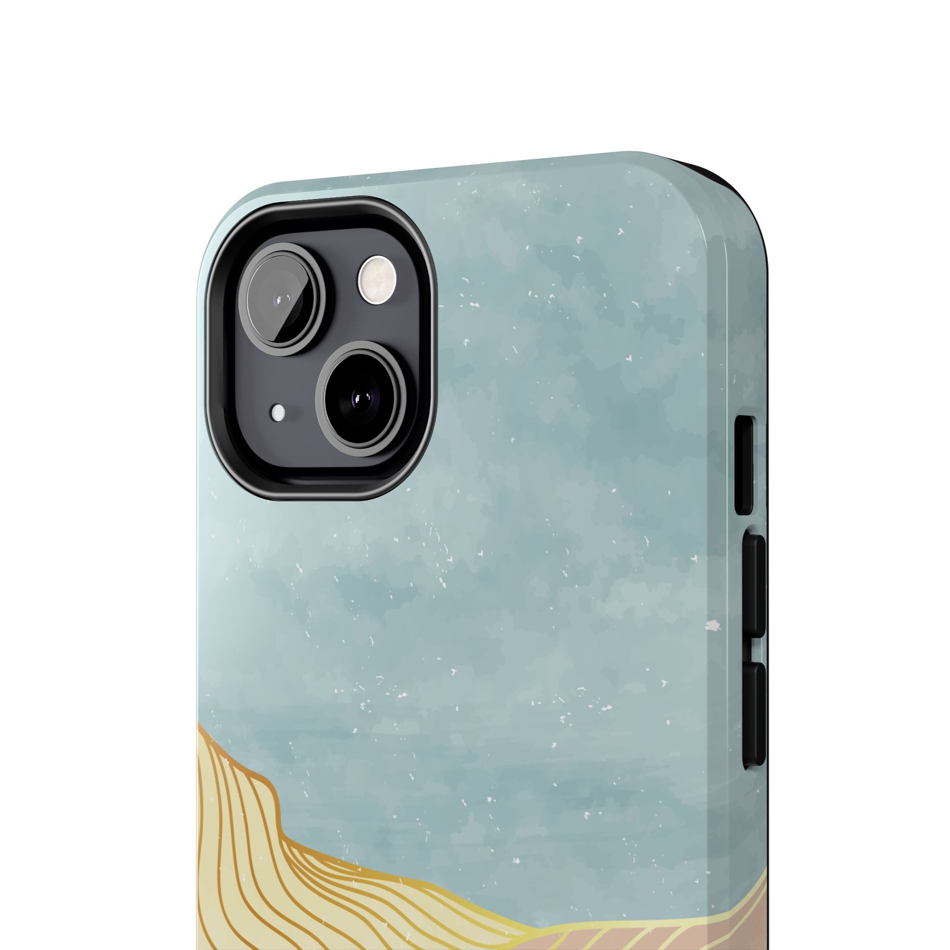 Abstract Mountain Blue Skies scene Phone Case