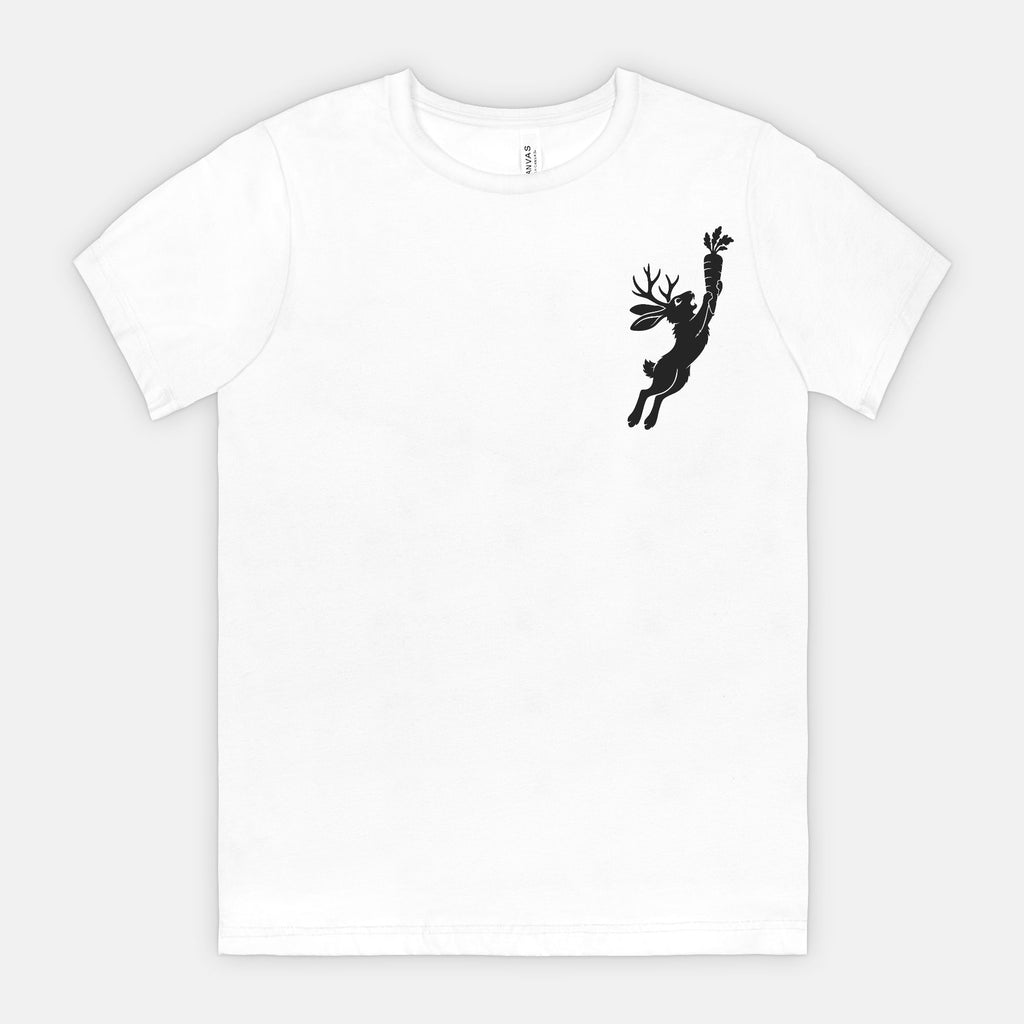 Jackalope and Carrot Small Chest Graphic T-Shirt
