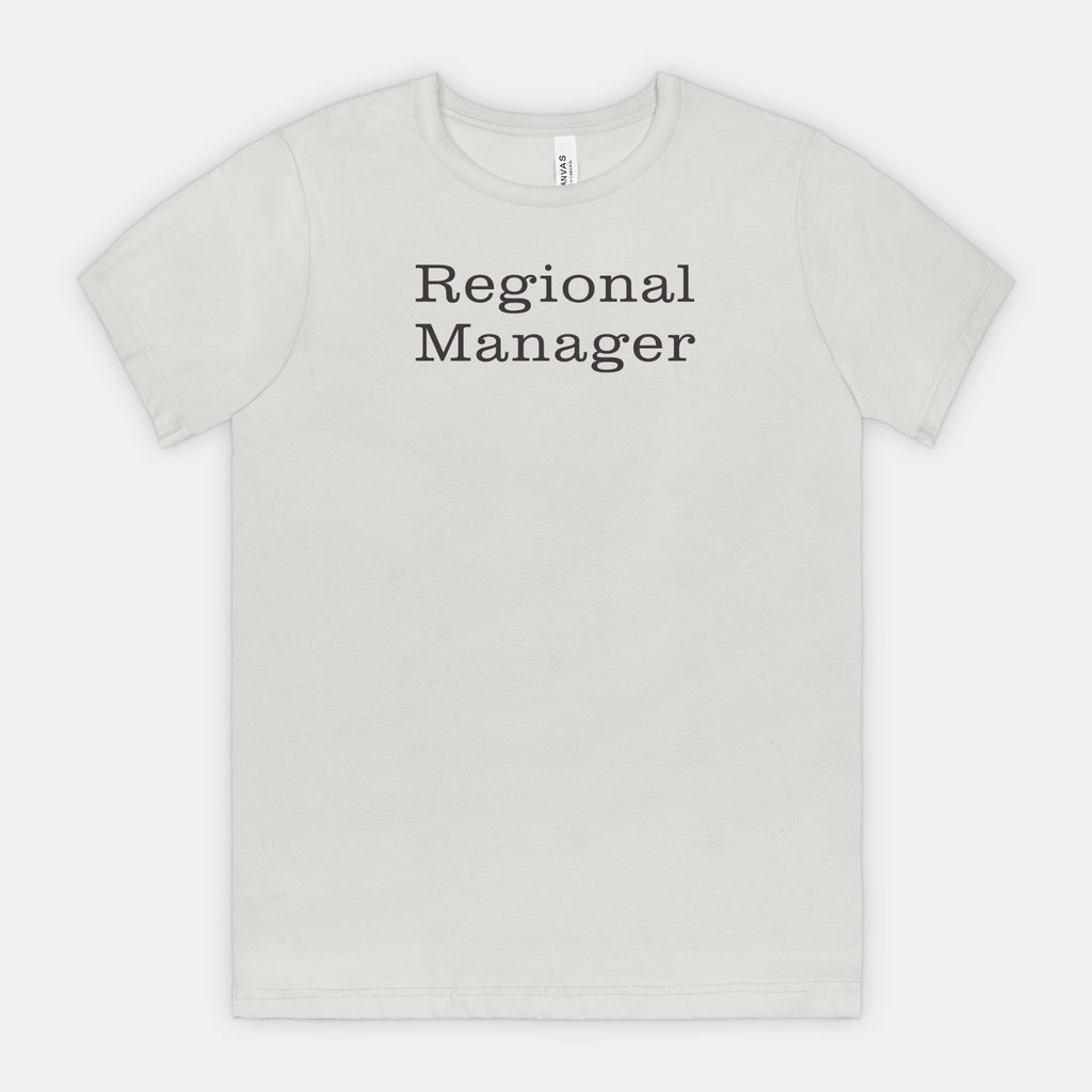 Regional Manager Tee - Black text