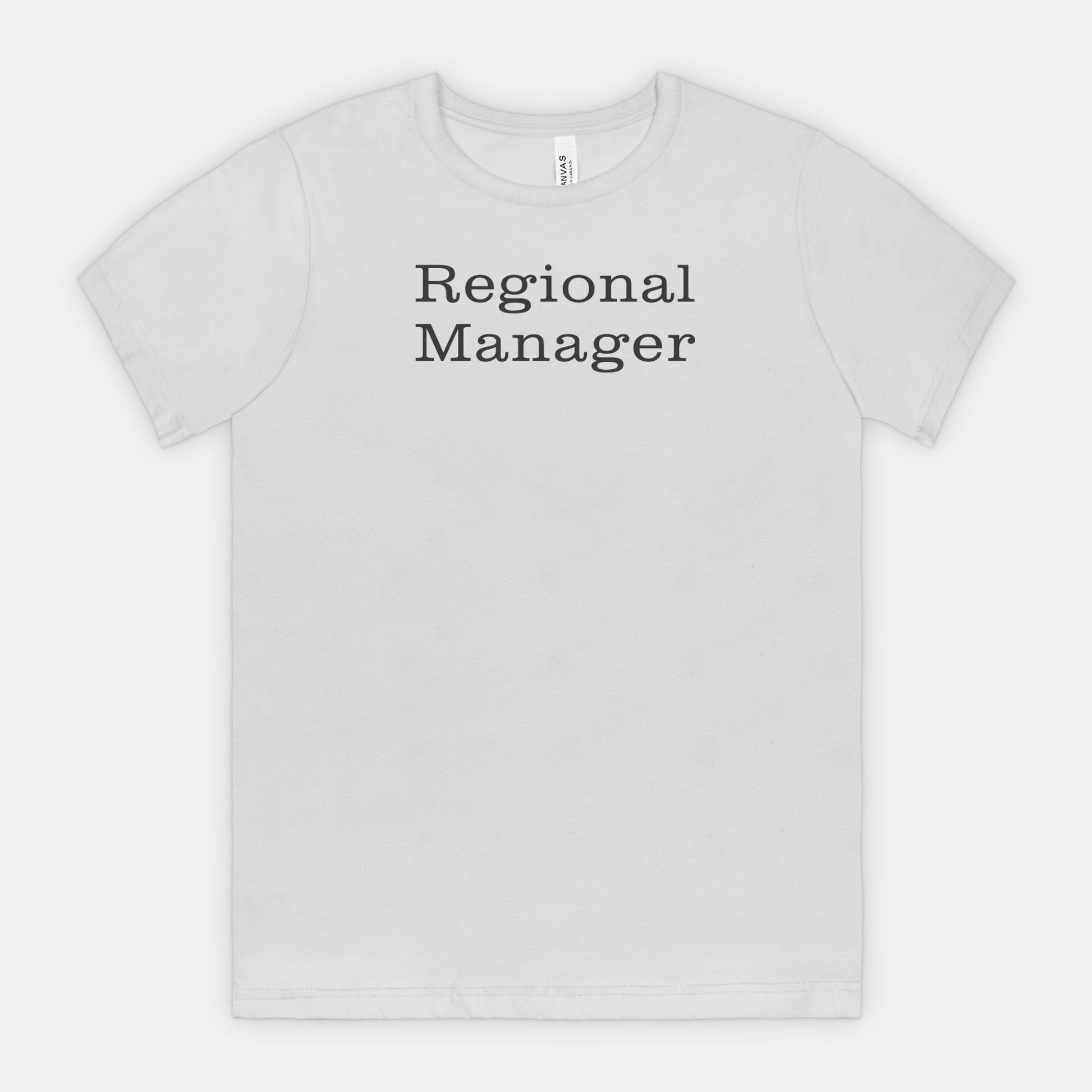 Regional Manager Tee - Black text