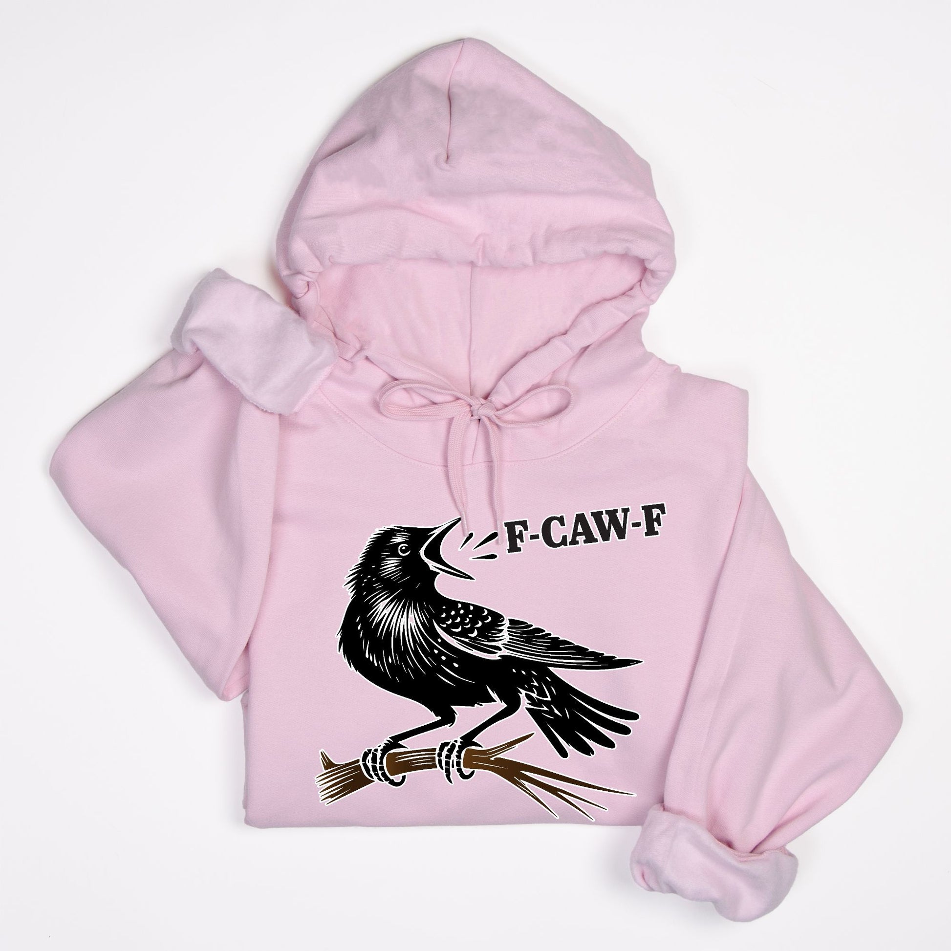 F-CAW-F Crow Hoodie – Funny Edgy Bird