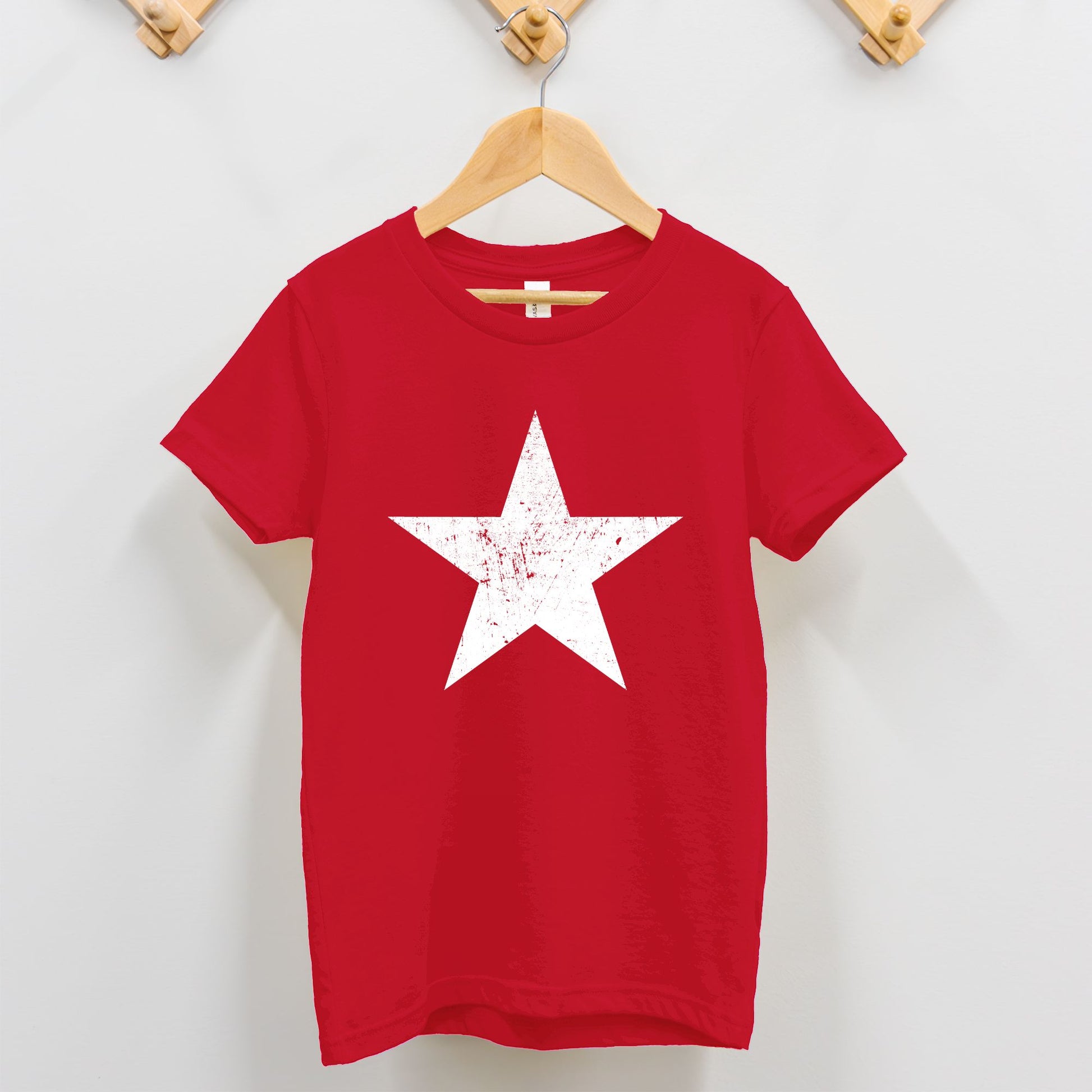 White Distressed Star Toddler T-Shirt