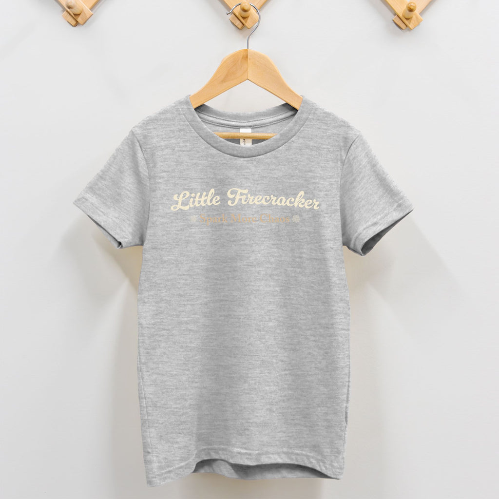 Little Firecracker Spark More Chaos Toddler Patriotic T-Shirt