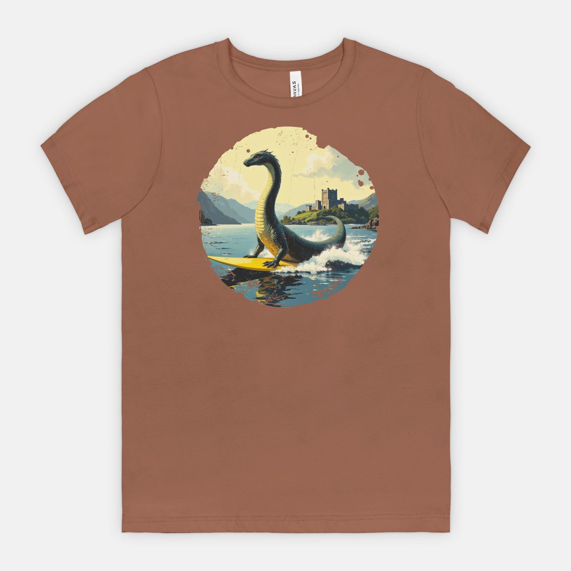 Loch Ness on Surfboard T-Shirt