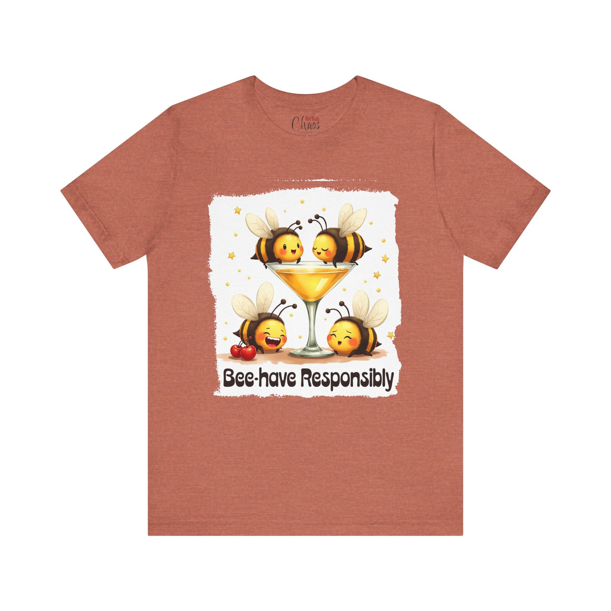 Bee-have Responsibly – Funny Bee Cocktail Shirt