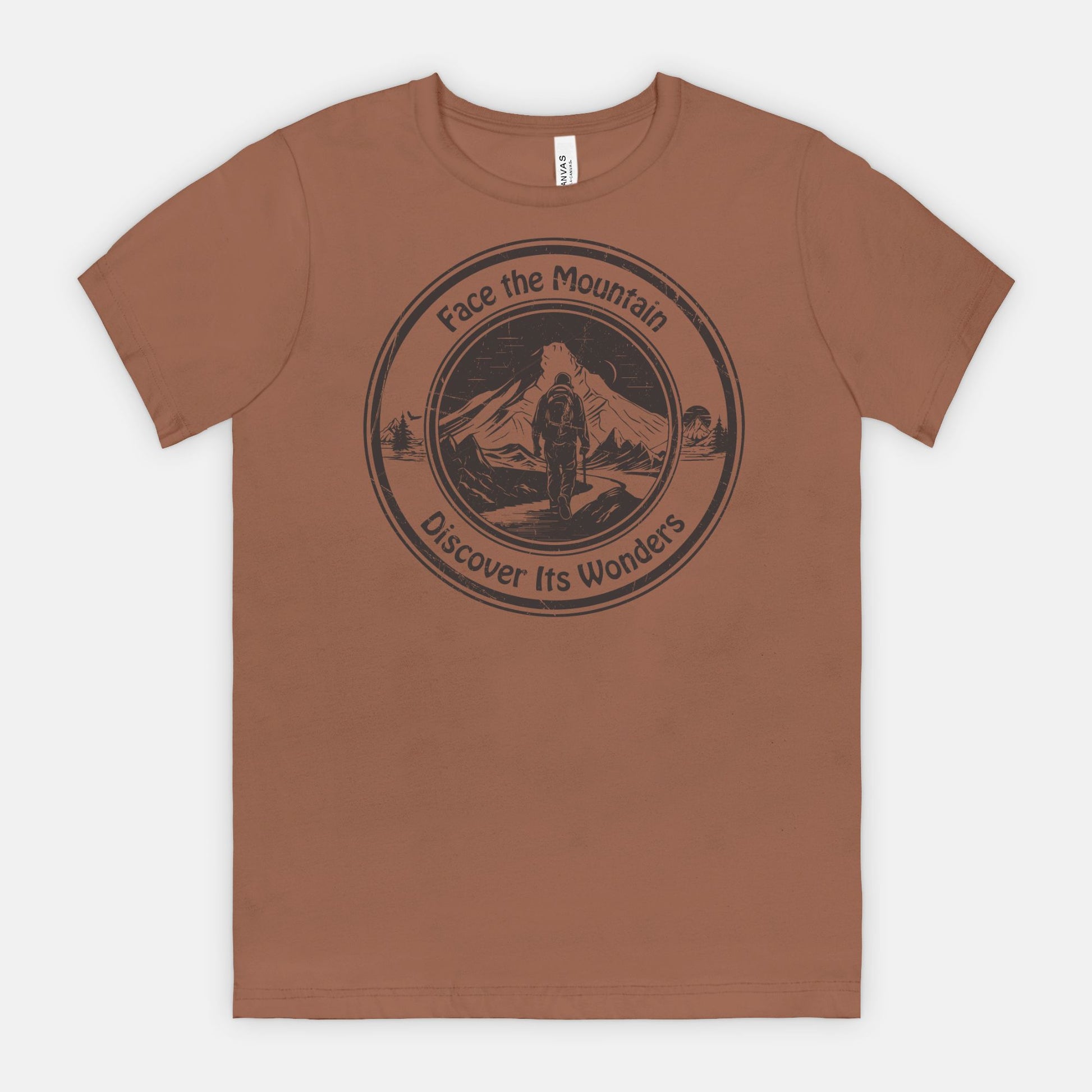 Face the Mountain Discover Its Wonders Adventure T-Shirt