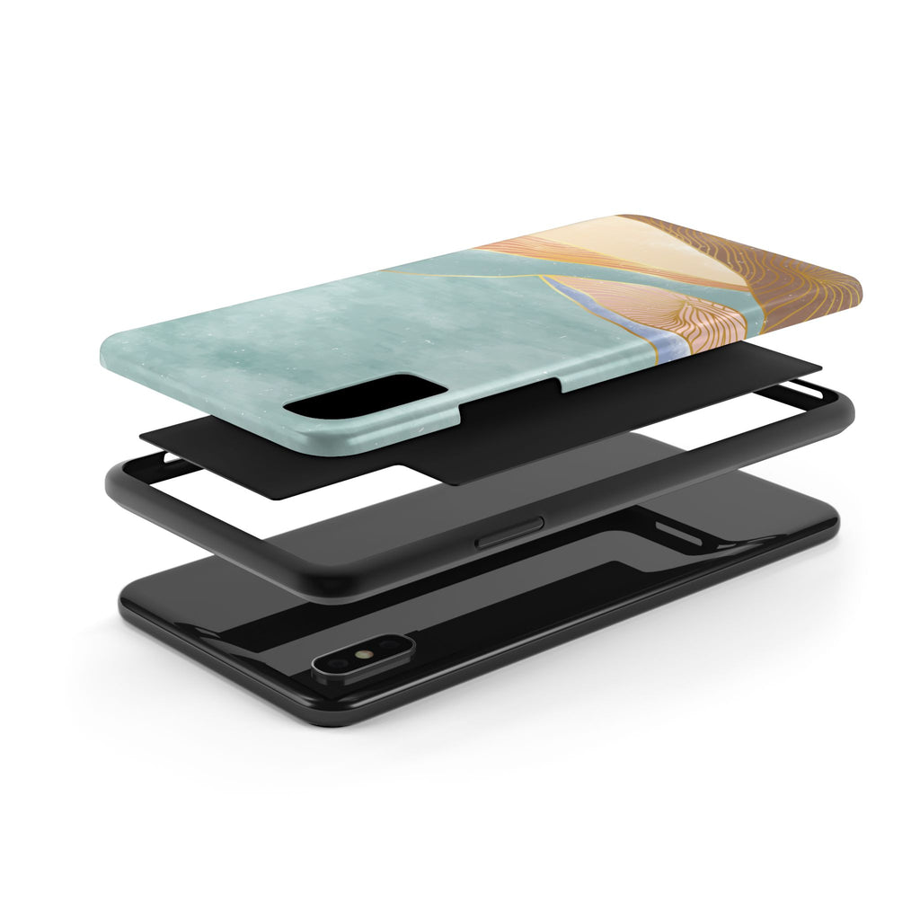 Soft Mist Abstract Mountain Cell Phone Case
