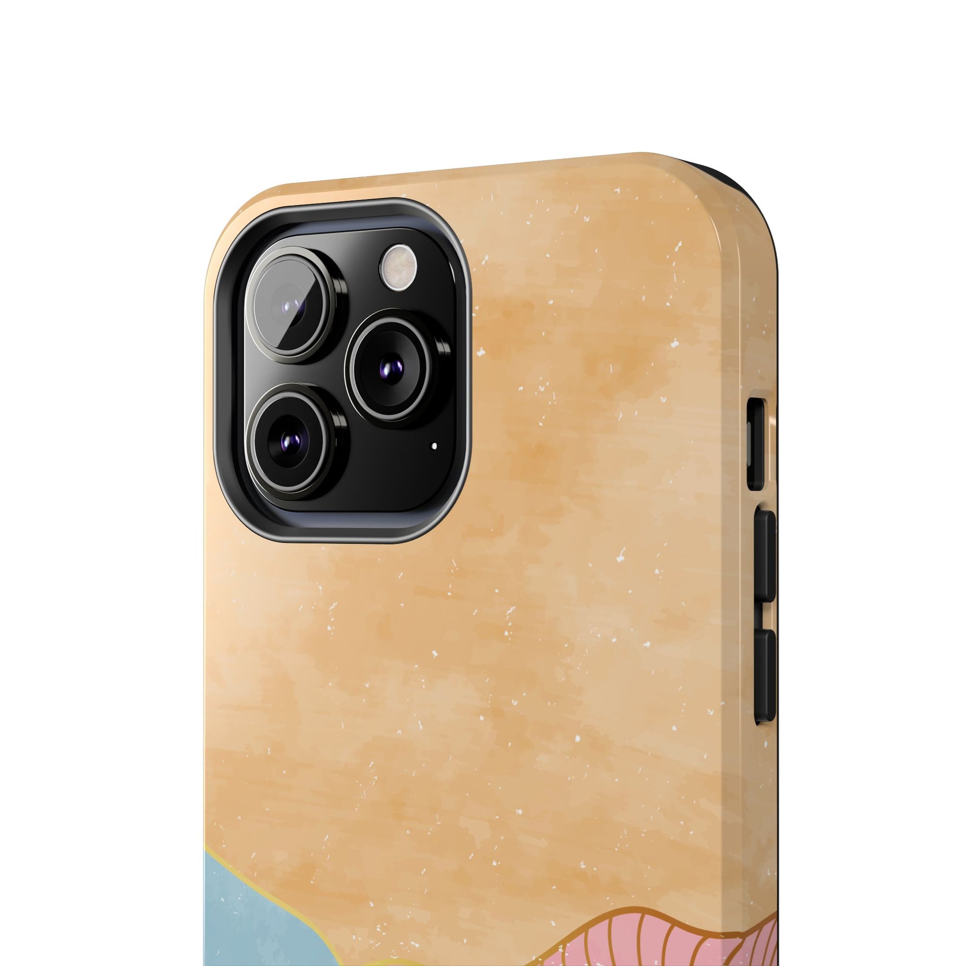 Golden Horizon Abstract Mountain Phone Case