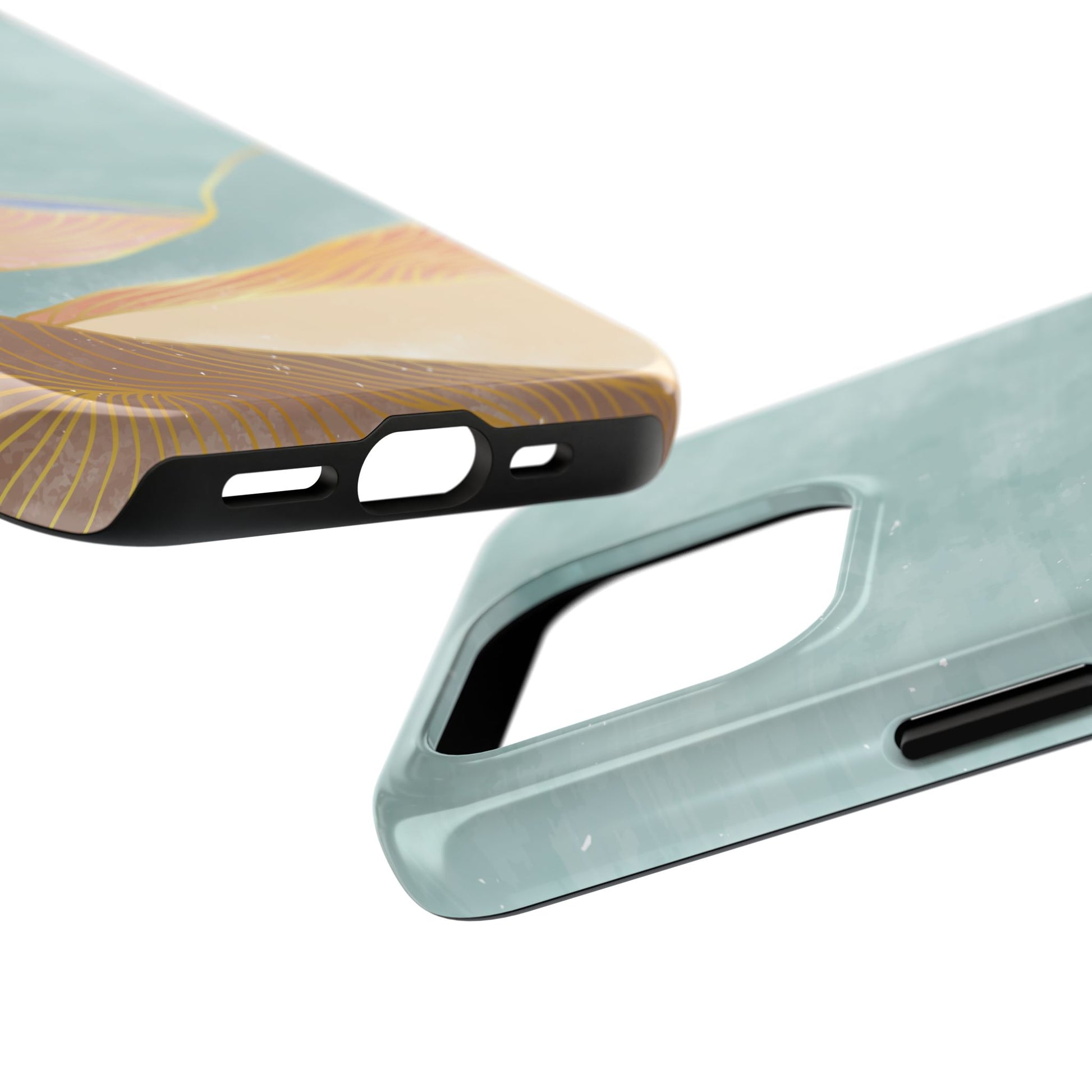 Soft Mist Abstract Mountain Cell Phone Case