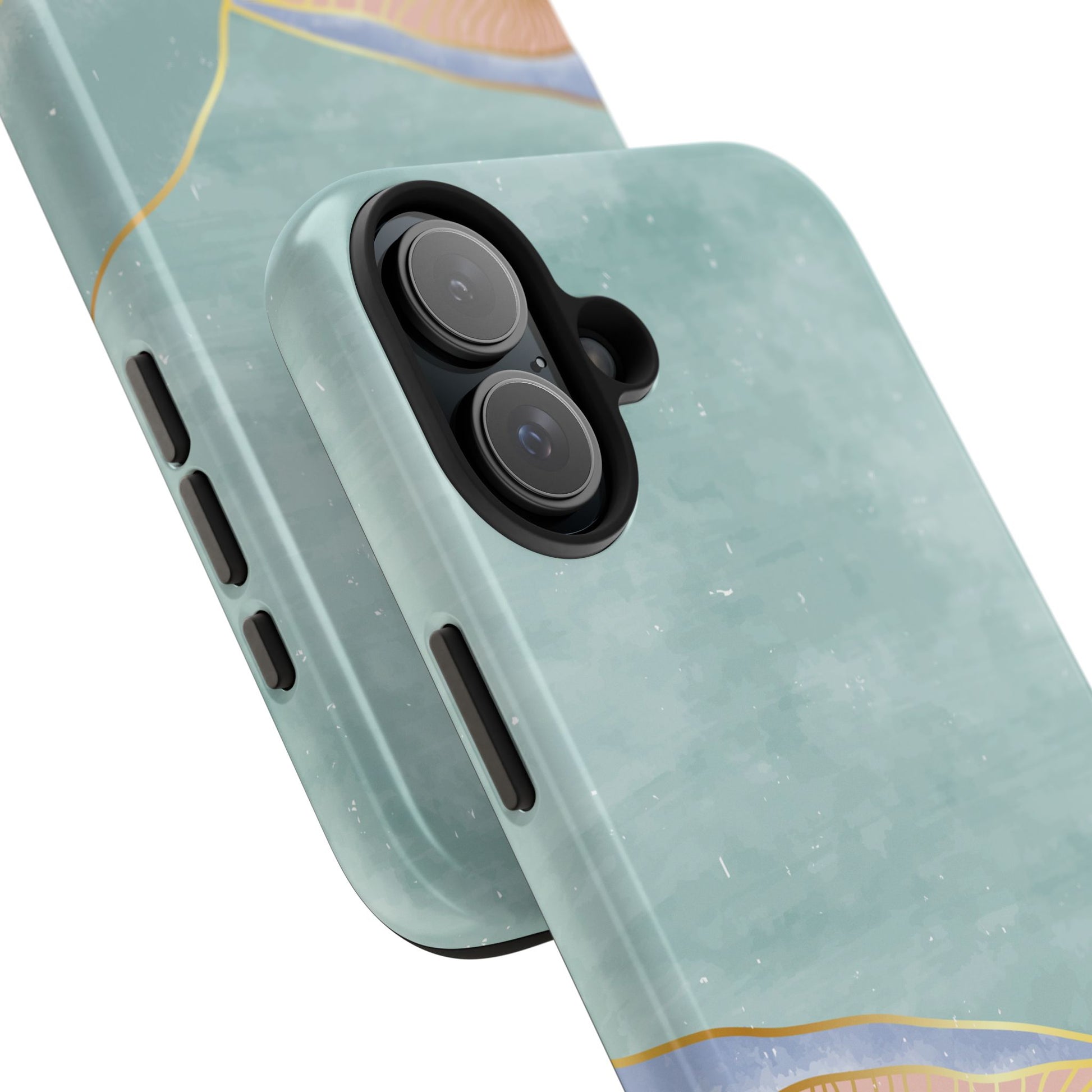 Soft Mist Abstract Mountain Cell Phone Case