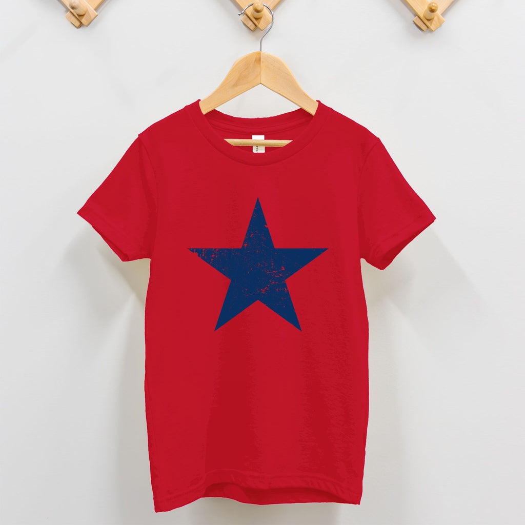 Blue Distressed Star Toddler T-Shirt
