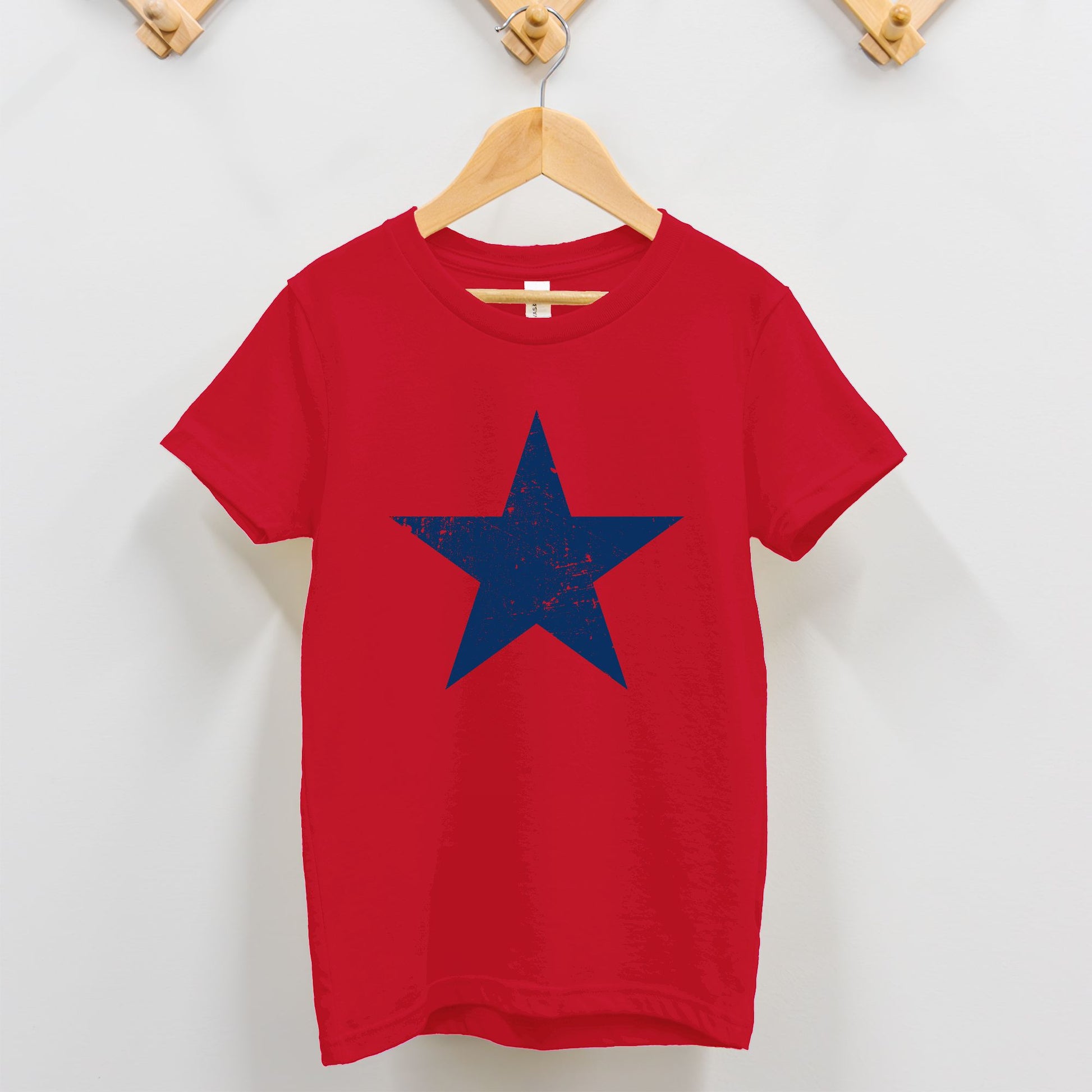Blue Distressed Star Toddler T-Shirt