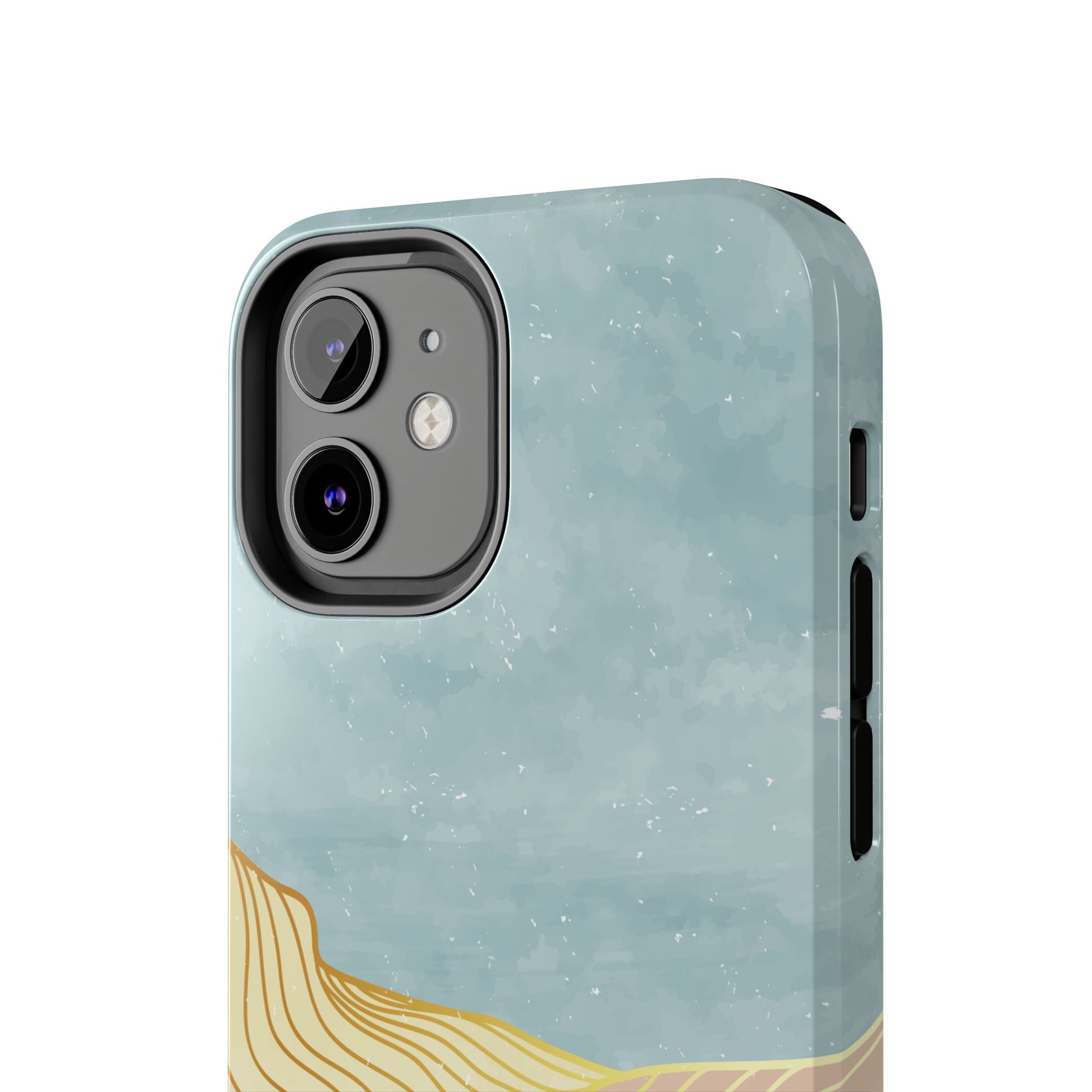 Abstract Mountain Blue Skies scene Phone Case