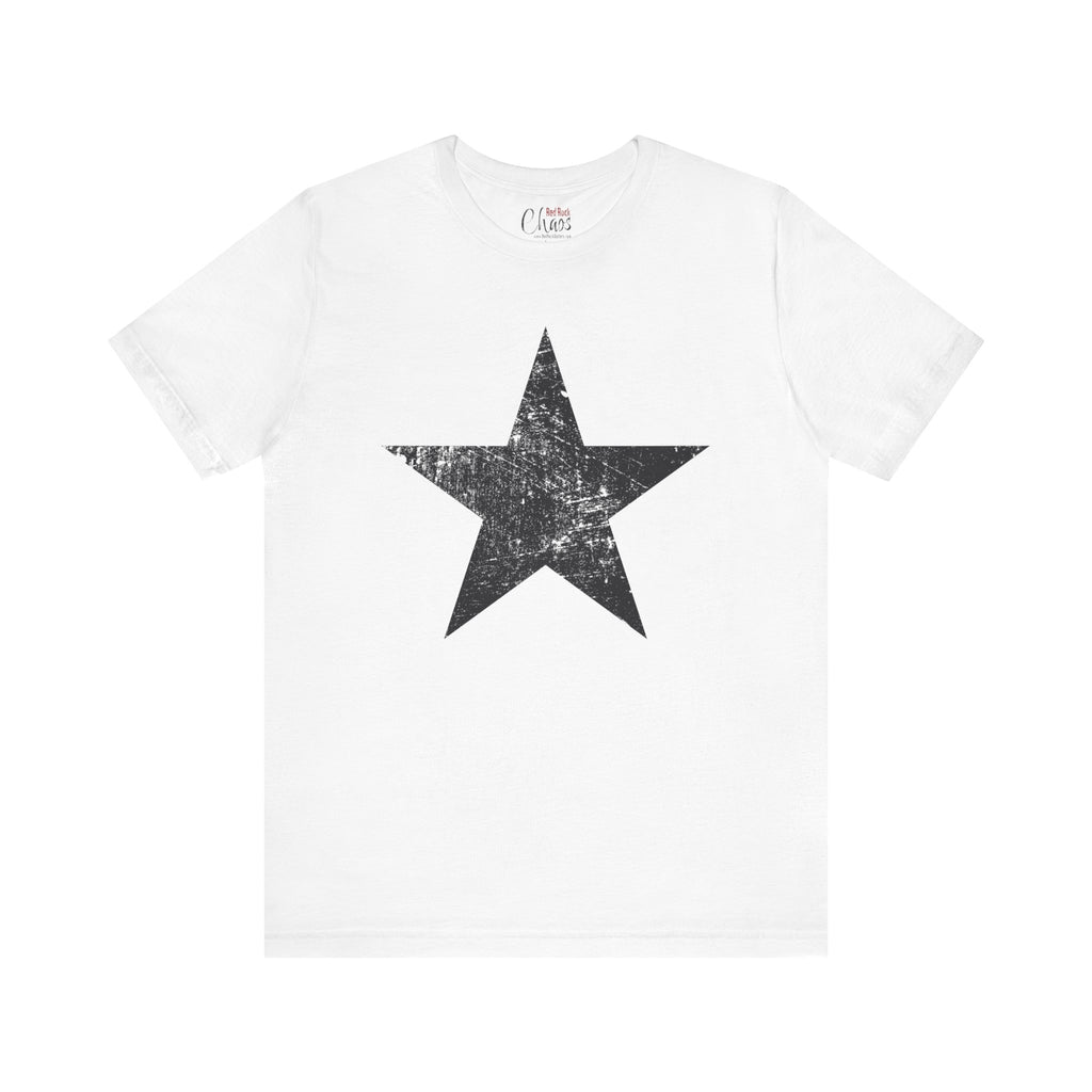 Black Distressed Star