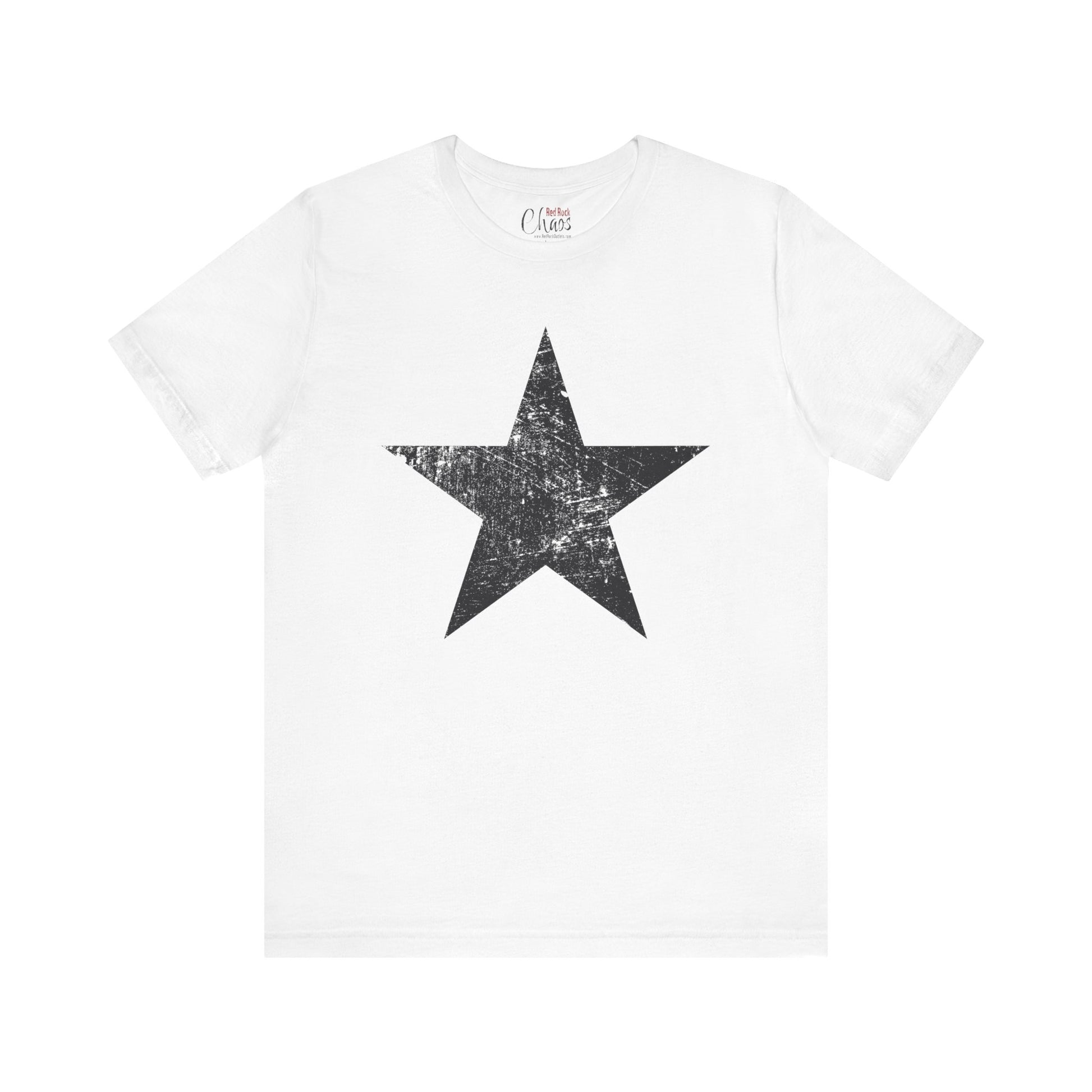 Black Distressed Star