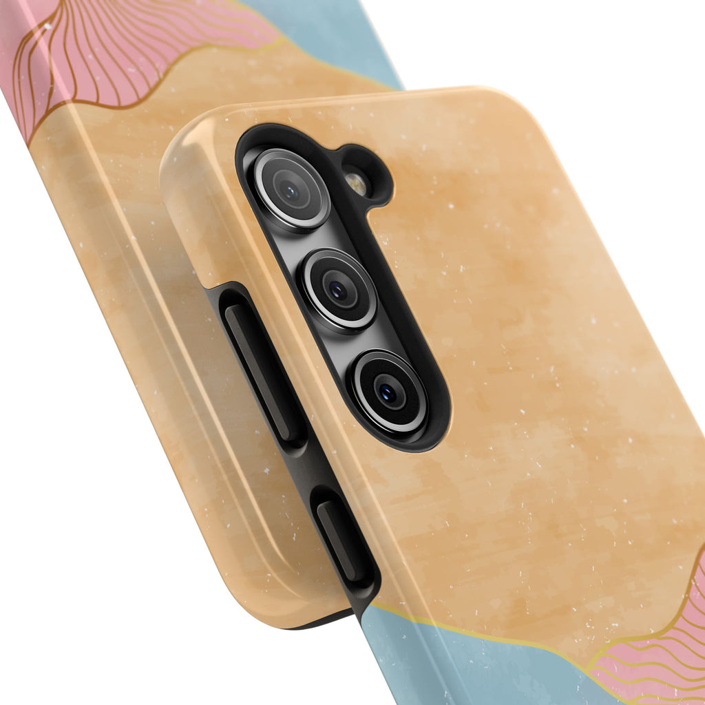 Golden Horizon Abstract Mountain Phone Case