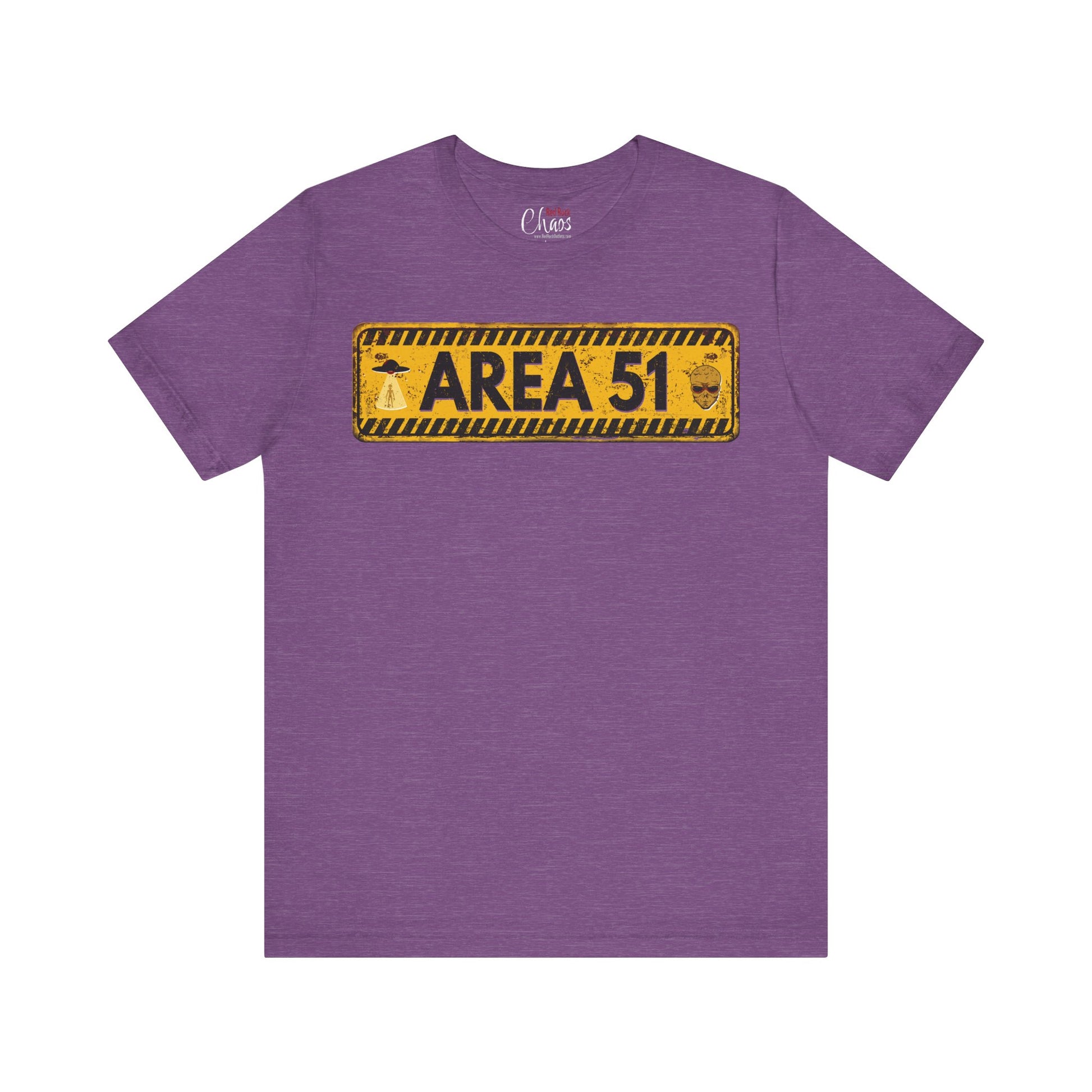 Area 51 Distressed Alien Sign Graphic Tee – Vintage Sci-Fi UFO Shirt
