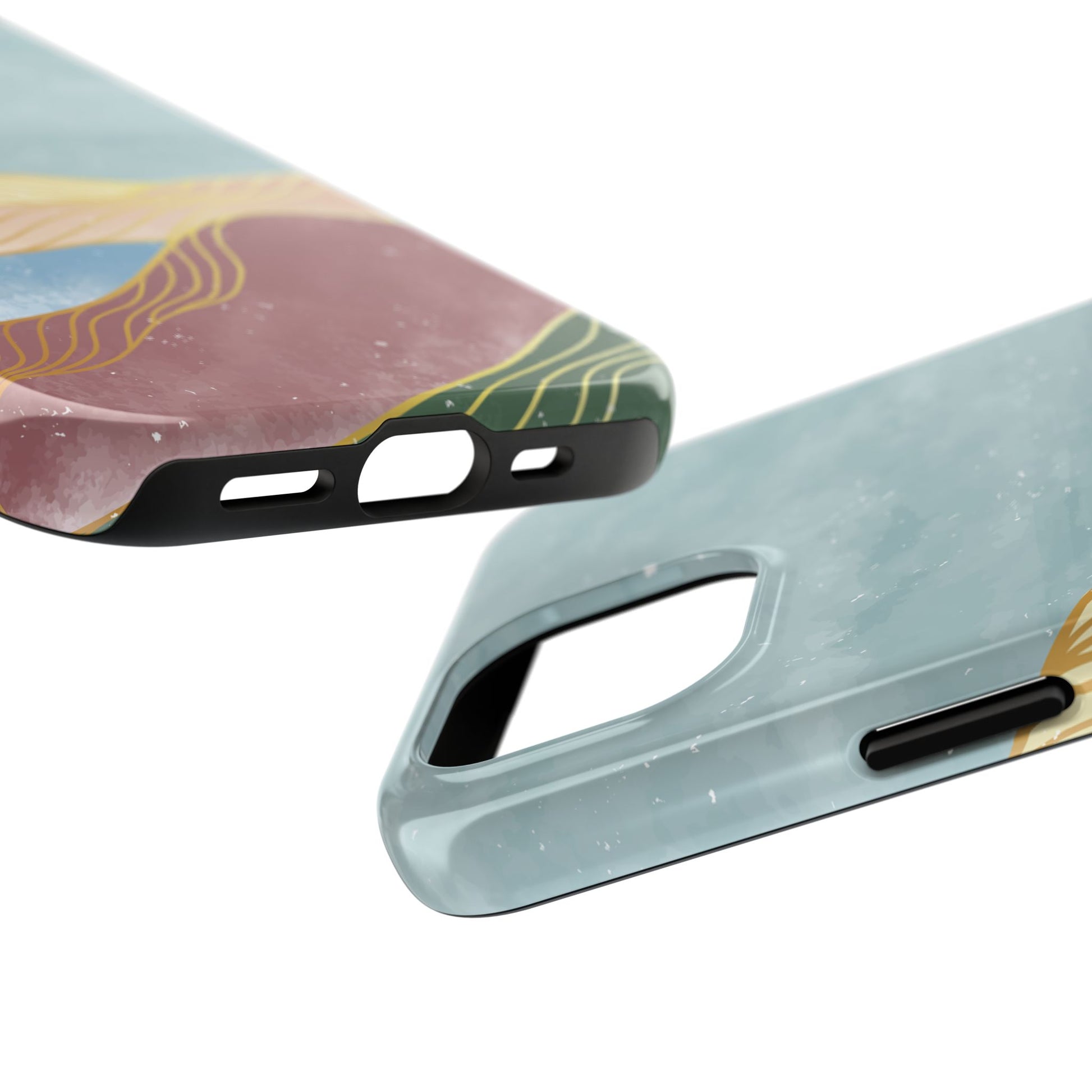 Abstract Mountain Blue Skies scene Phone Case
