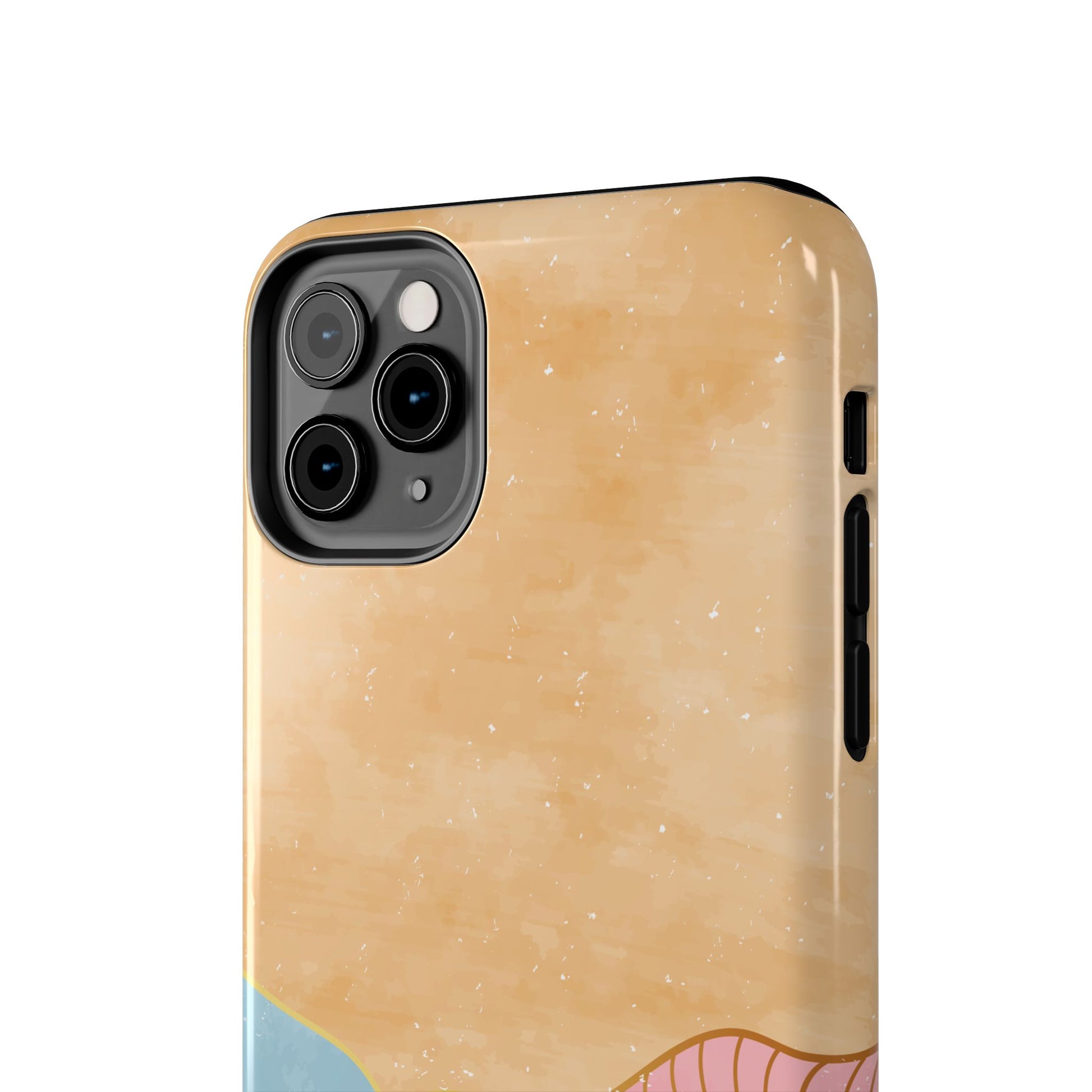 Golden Horizon Abstract Mountain Phone Case