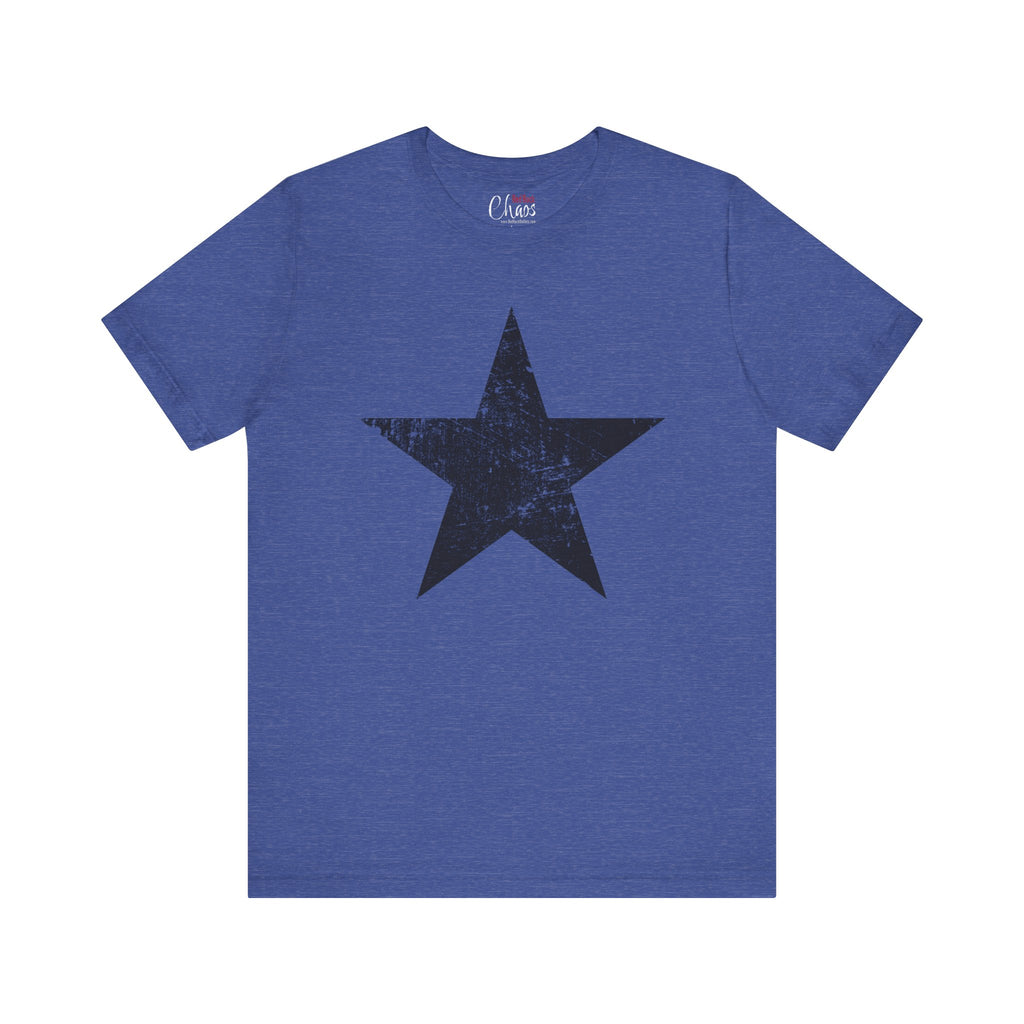 Black Distressed Star