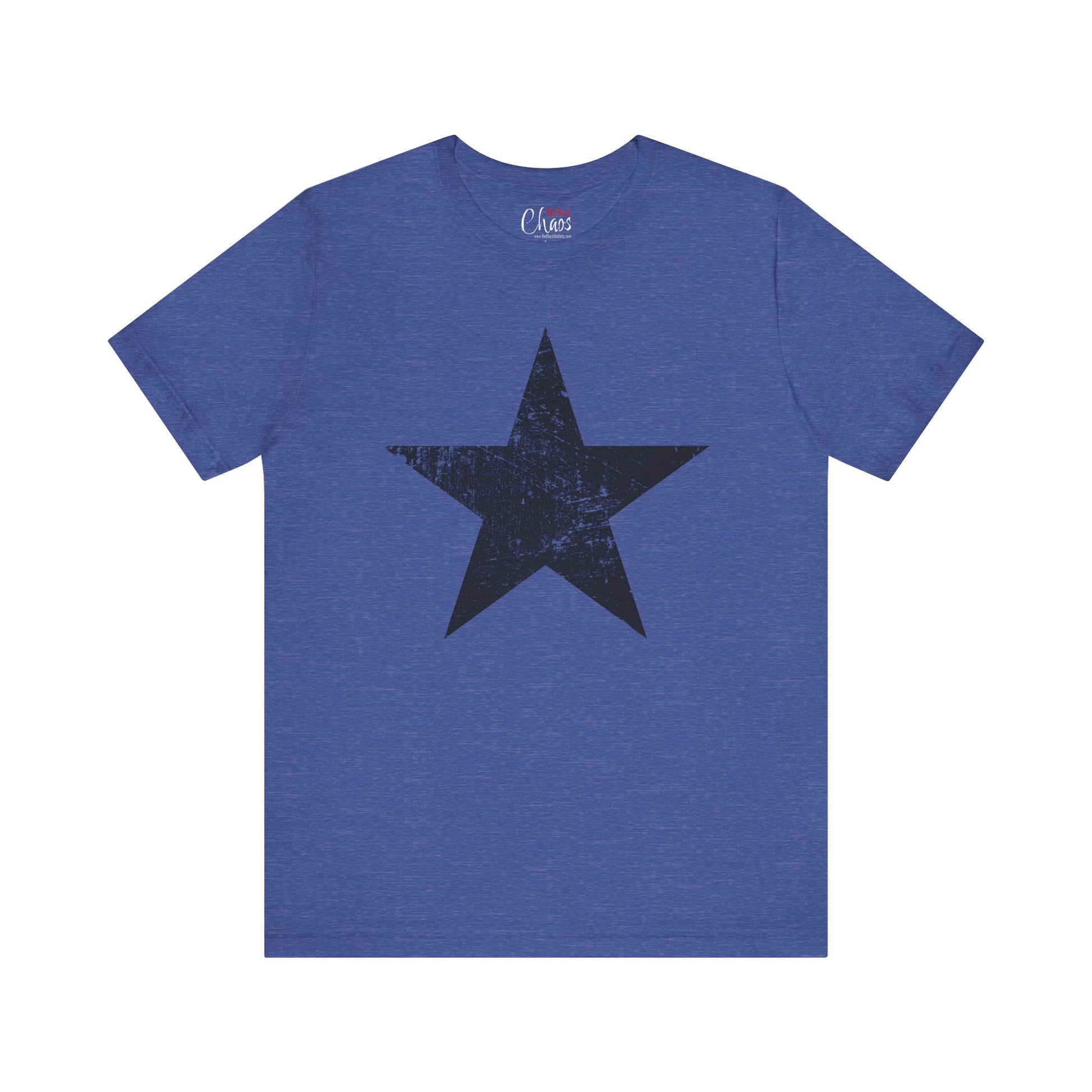 Black Distressed Star