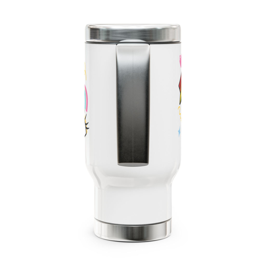 Spread Love Tumbler | Cute Rainbow & Heart Travel Mug for Everyday Joy