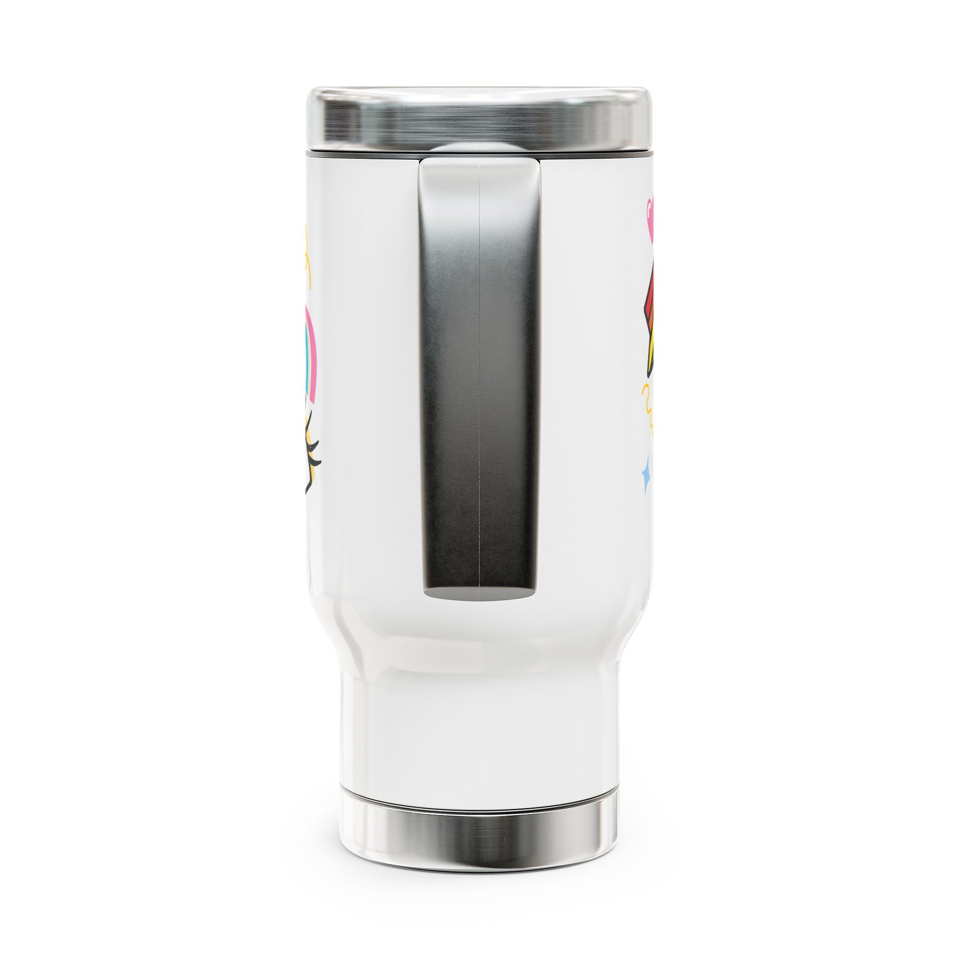 Spread Love Tumbler | Cute Rainbow & Heart Travel Mug for Everyday Joy