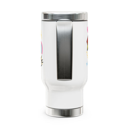 Spread Love Tumbler | Cute Rainbow & Heart Travel Mug for Everyday Joy