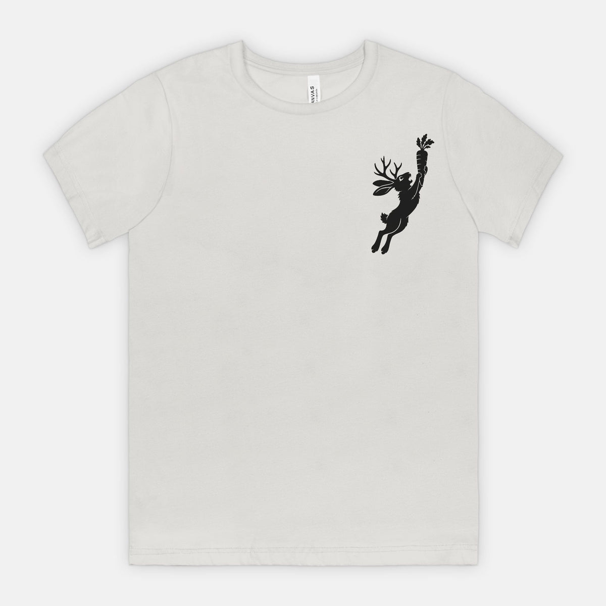 Jackalope and Carrot Small Chest Graphic T-Shirt
