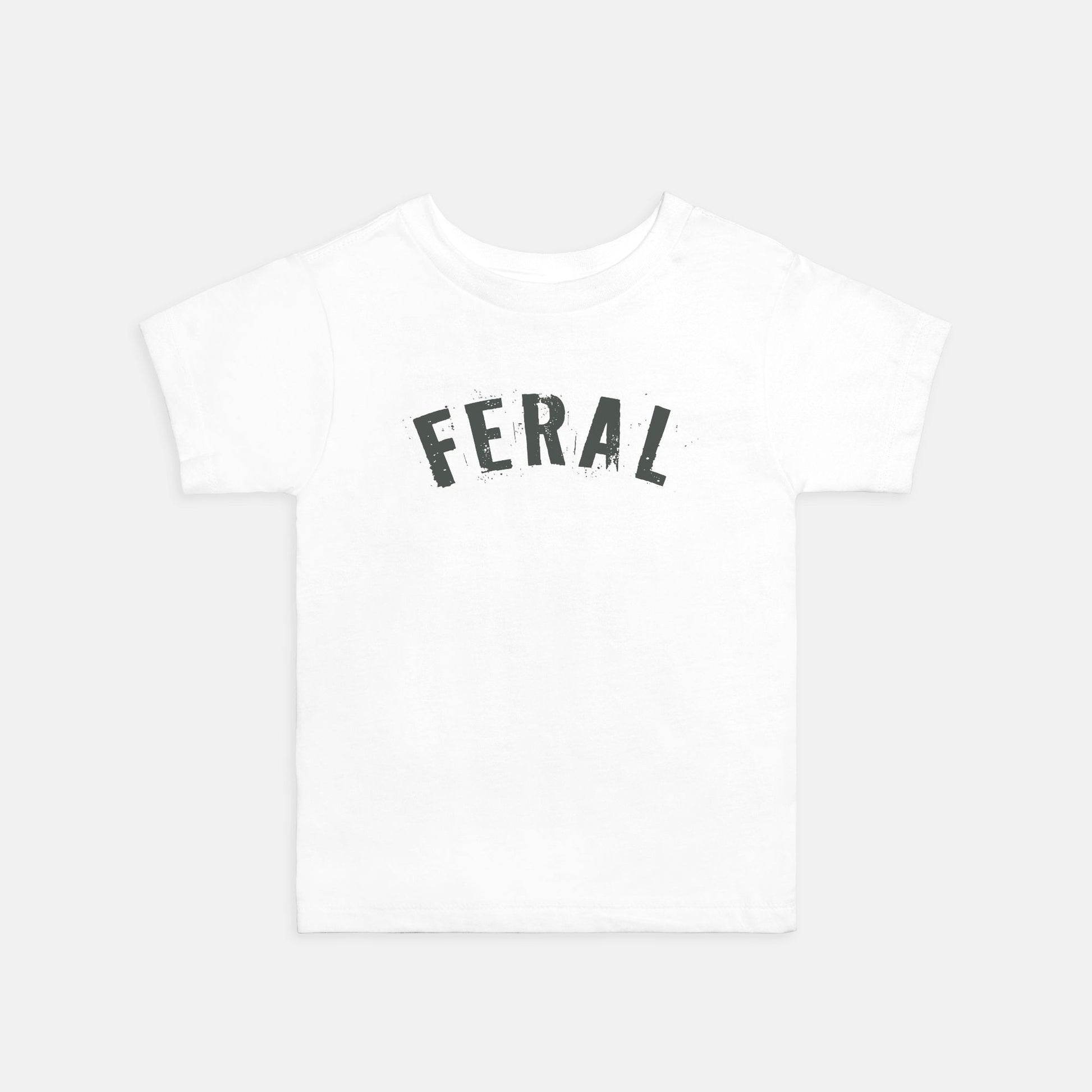 FERAL Toddler Tee – Wild and Playful Distressed Graphic Shirt