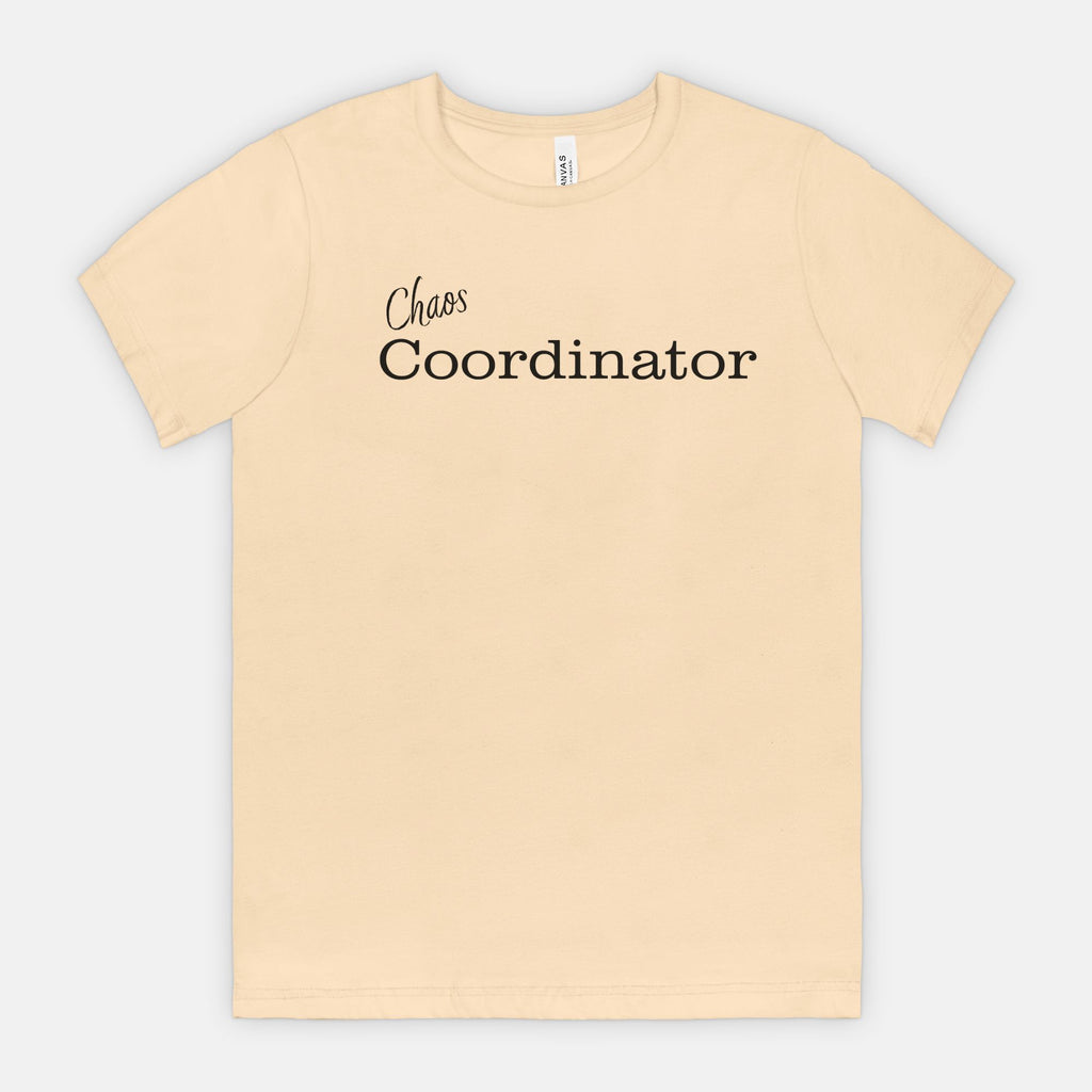 Chaos Coordinator tee - Black text