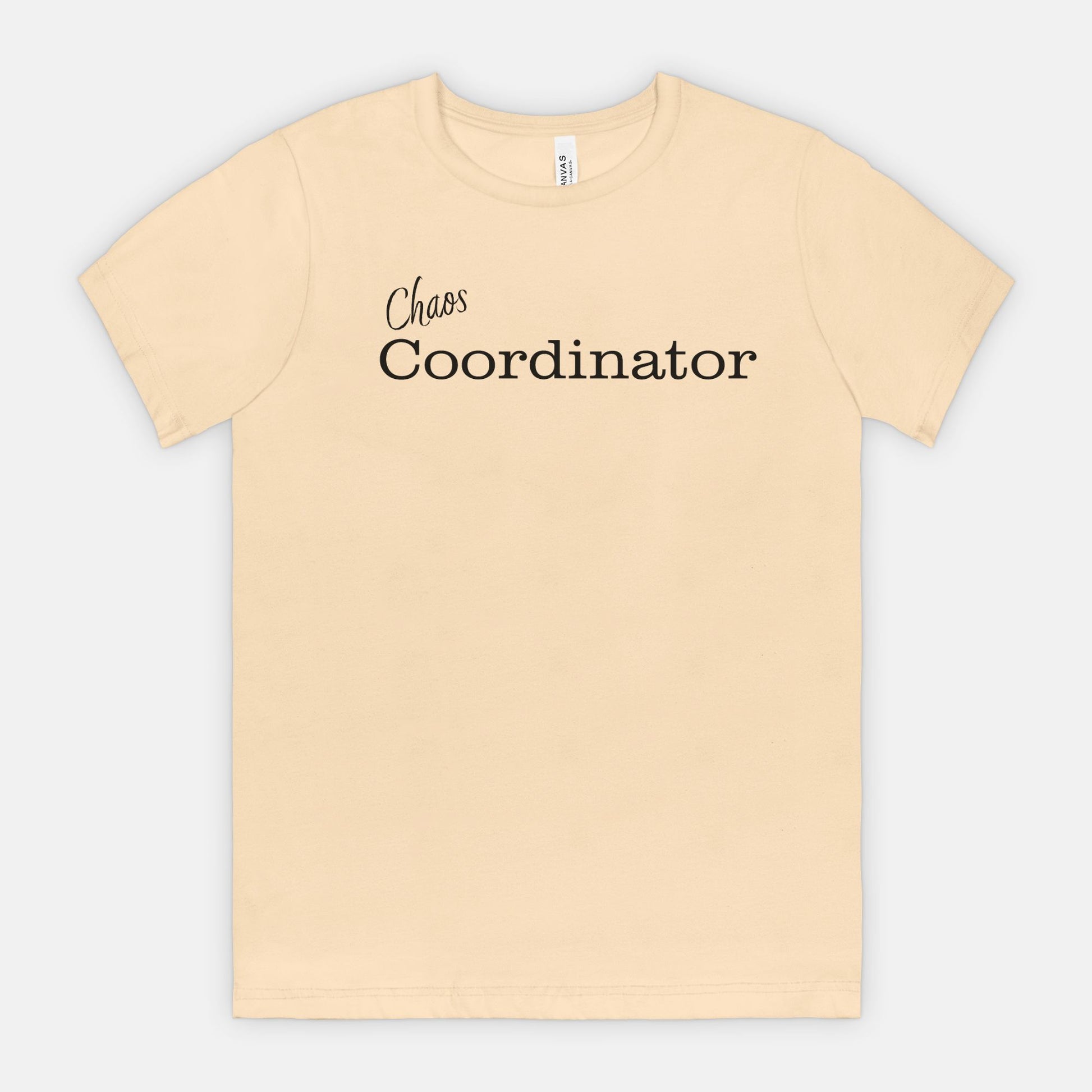 Chaos Coordinator tee - Black text