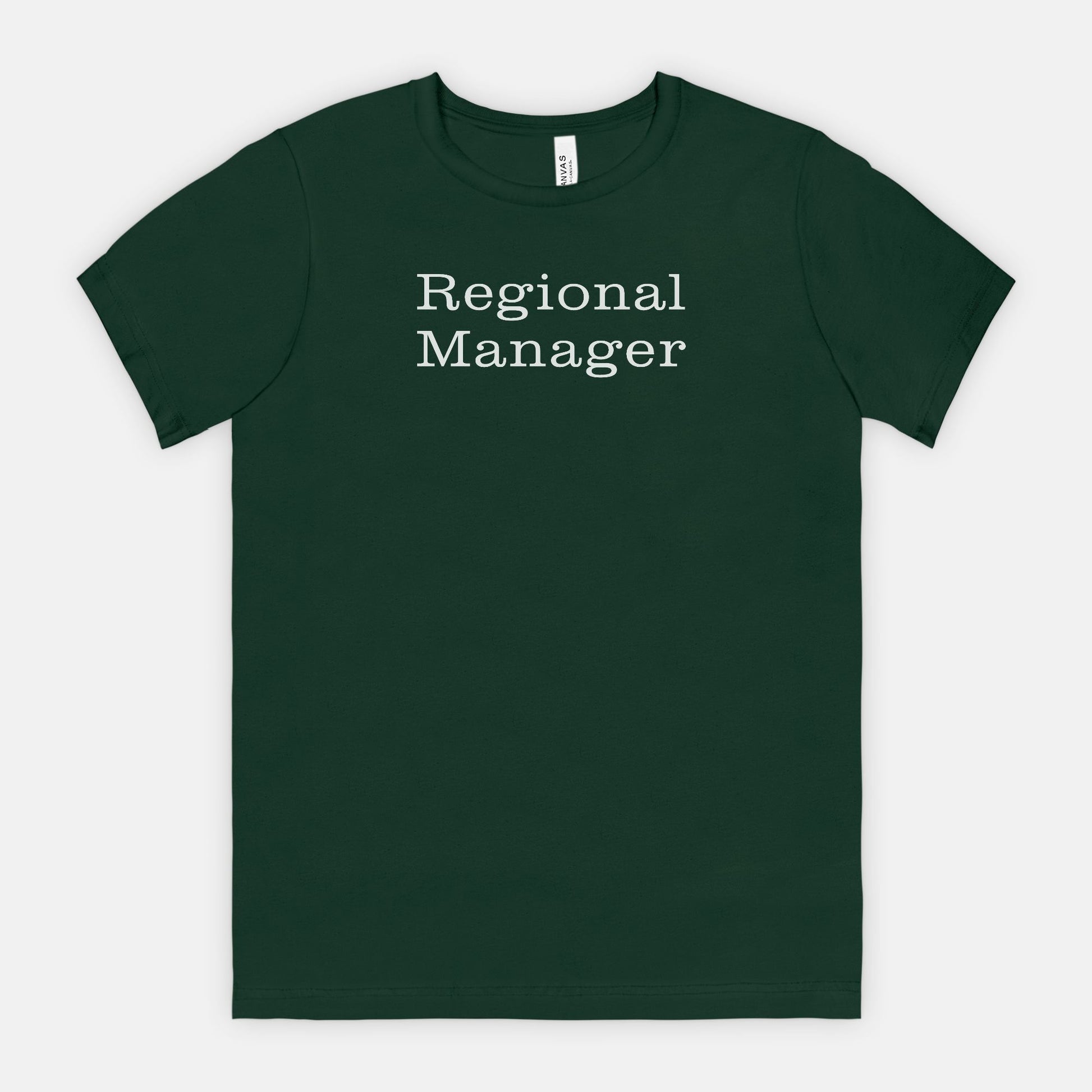 Regional Manager Tee - white text