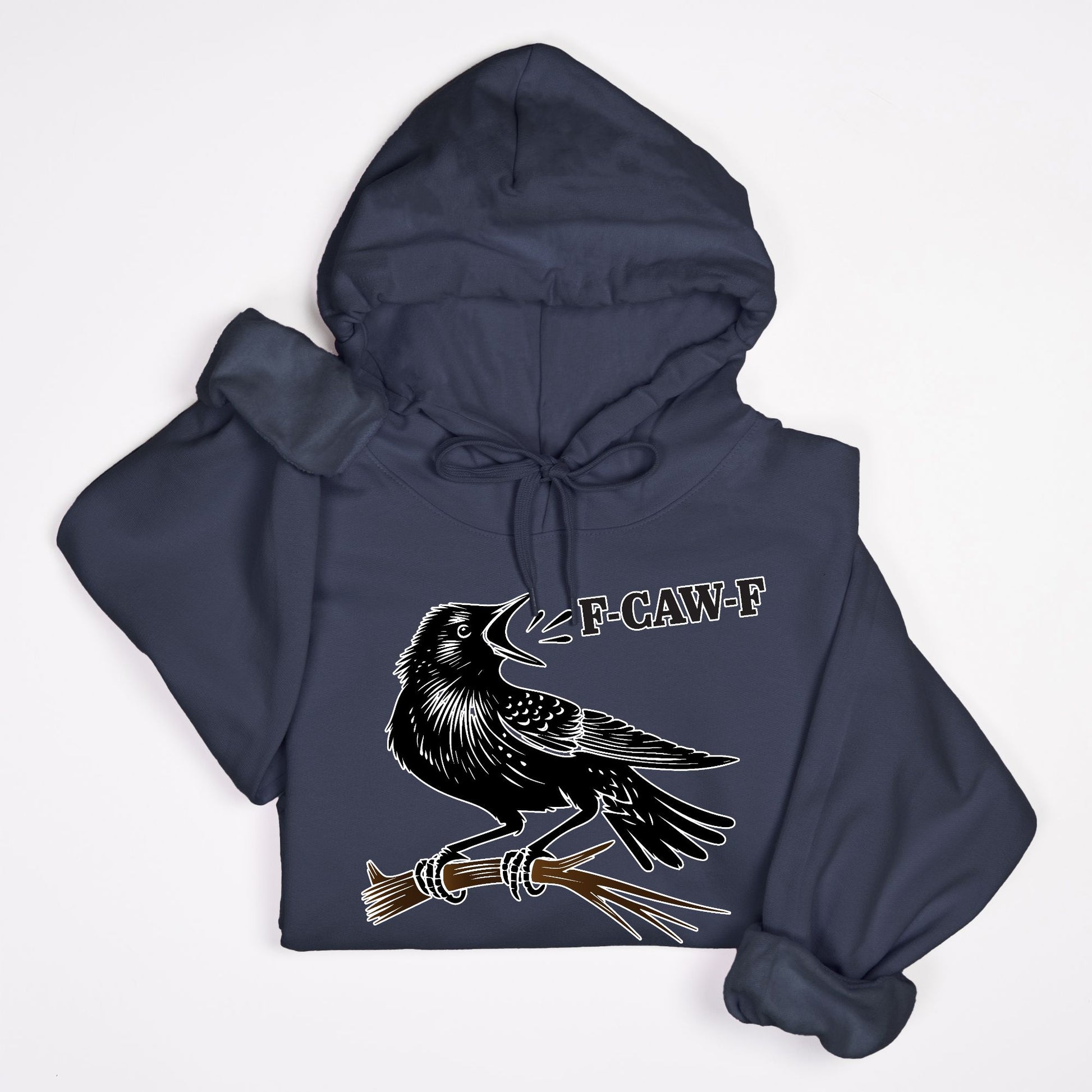 F-CAW-F Crow Hoodie – Funny Edgy Bird