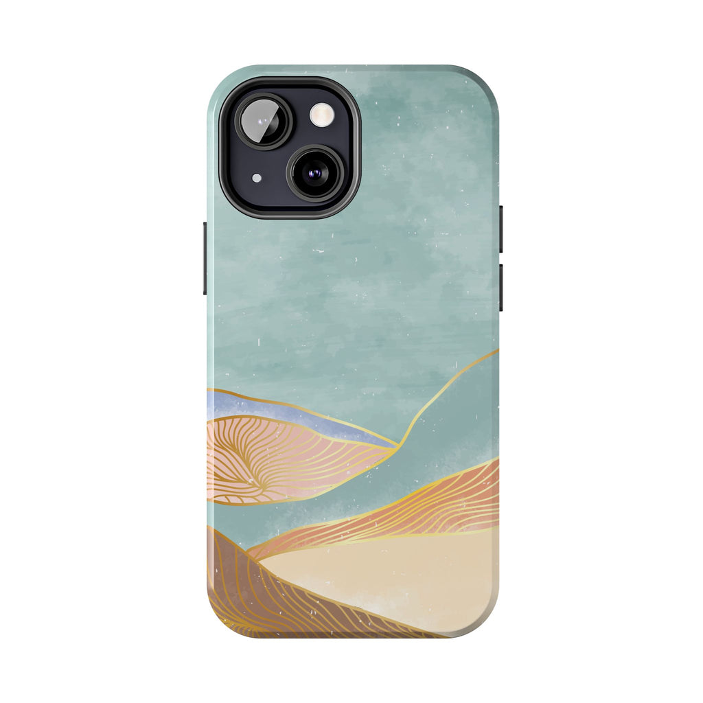 Soft Mist Abstract Mountain Cell Phone Case