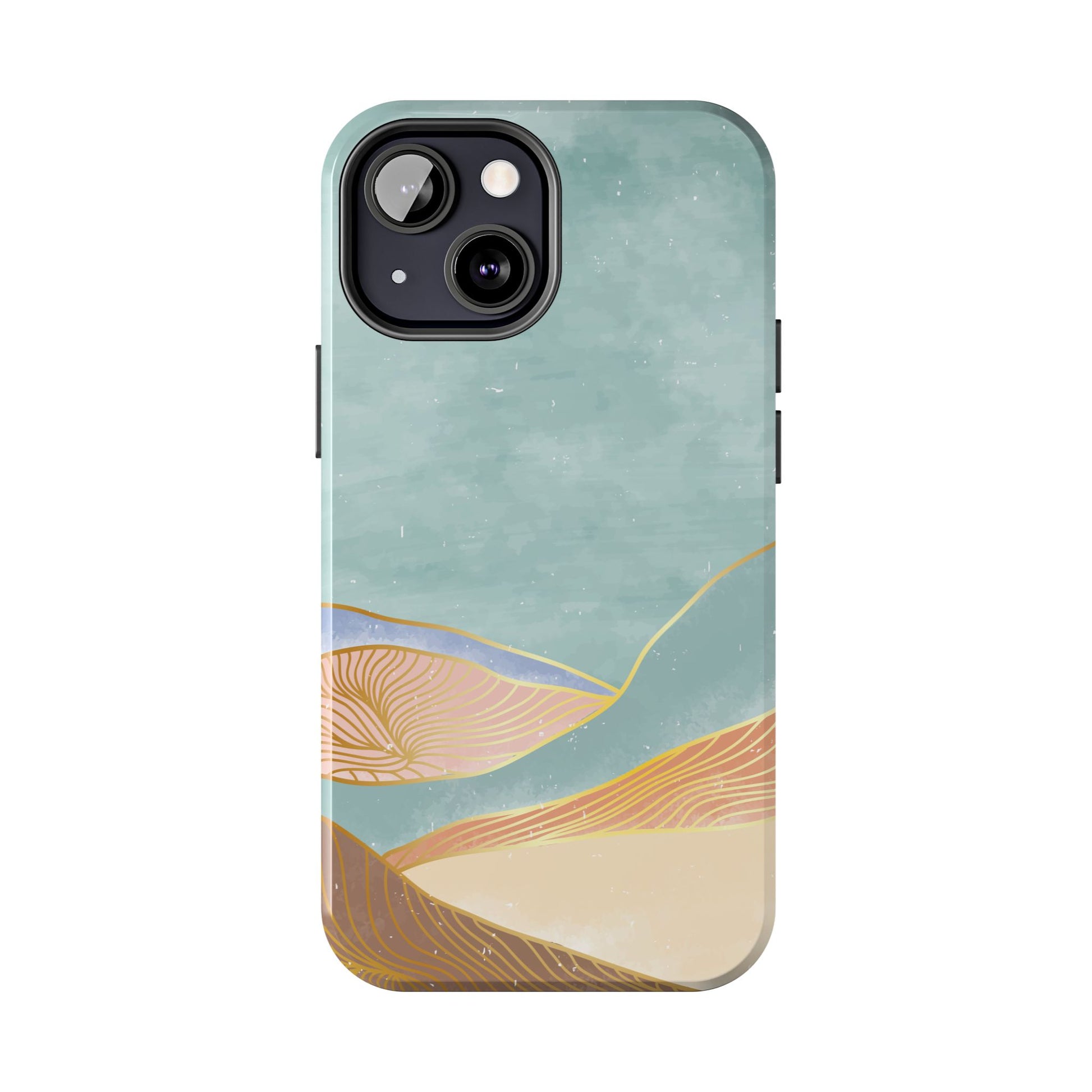 Soft Mist Abstract Mountain Cell Phone Case