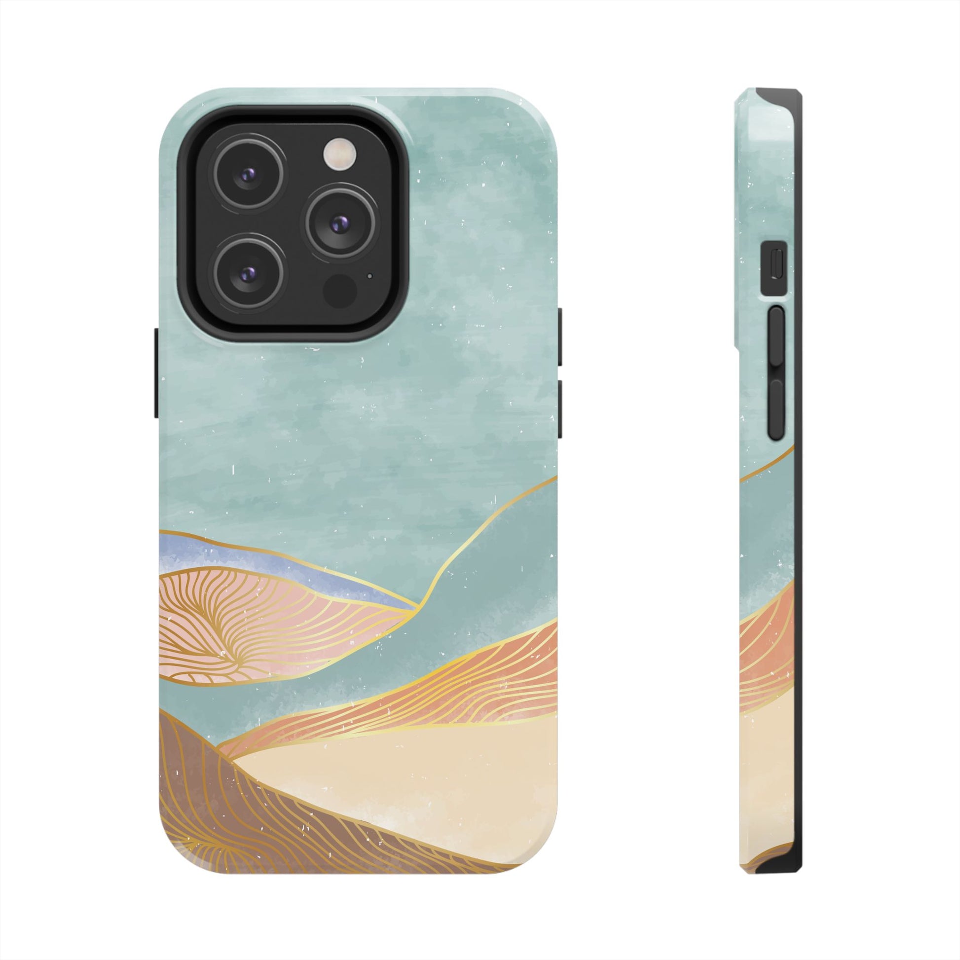 Soft Mist Abstract Mountain Cell Phone Case